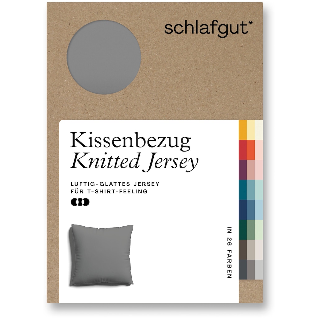 Schlafgut Kissenbezug »Knitted Jersey«, (1 St.)