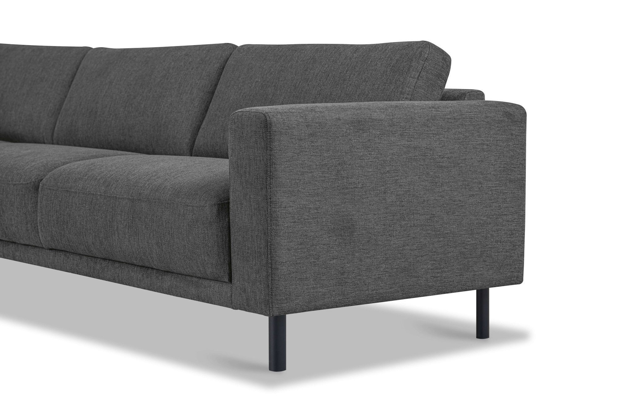 Home affaire Ecksofa »Sveeva, L-Form, B.288 cm, schwarze Metallfüße« langlebiger Webstoff, mit Wellenunterfederung, viele Farben