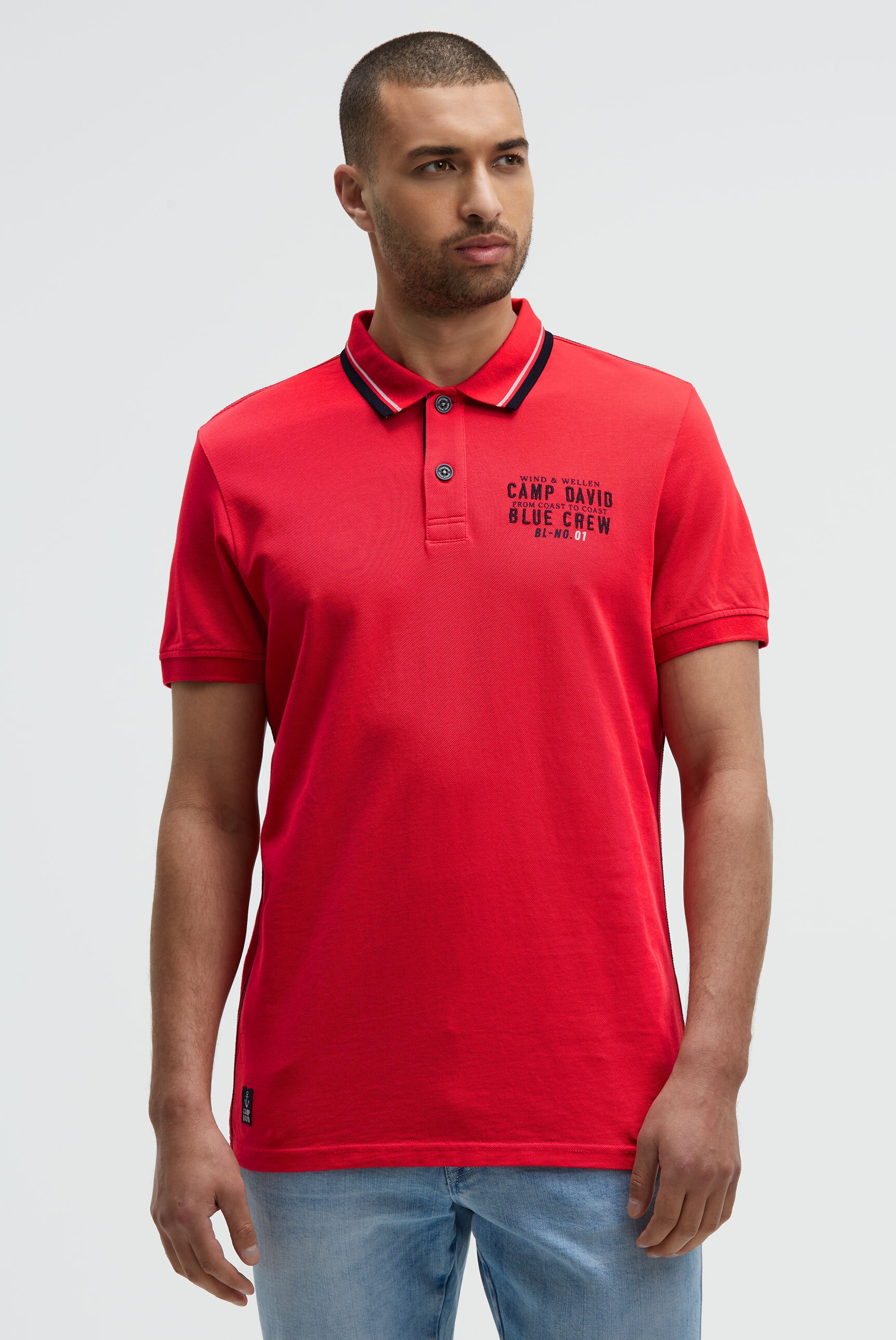 CAMP DAVID Poloshirt aus Baumwolle günstig online kaufen