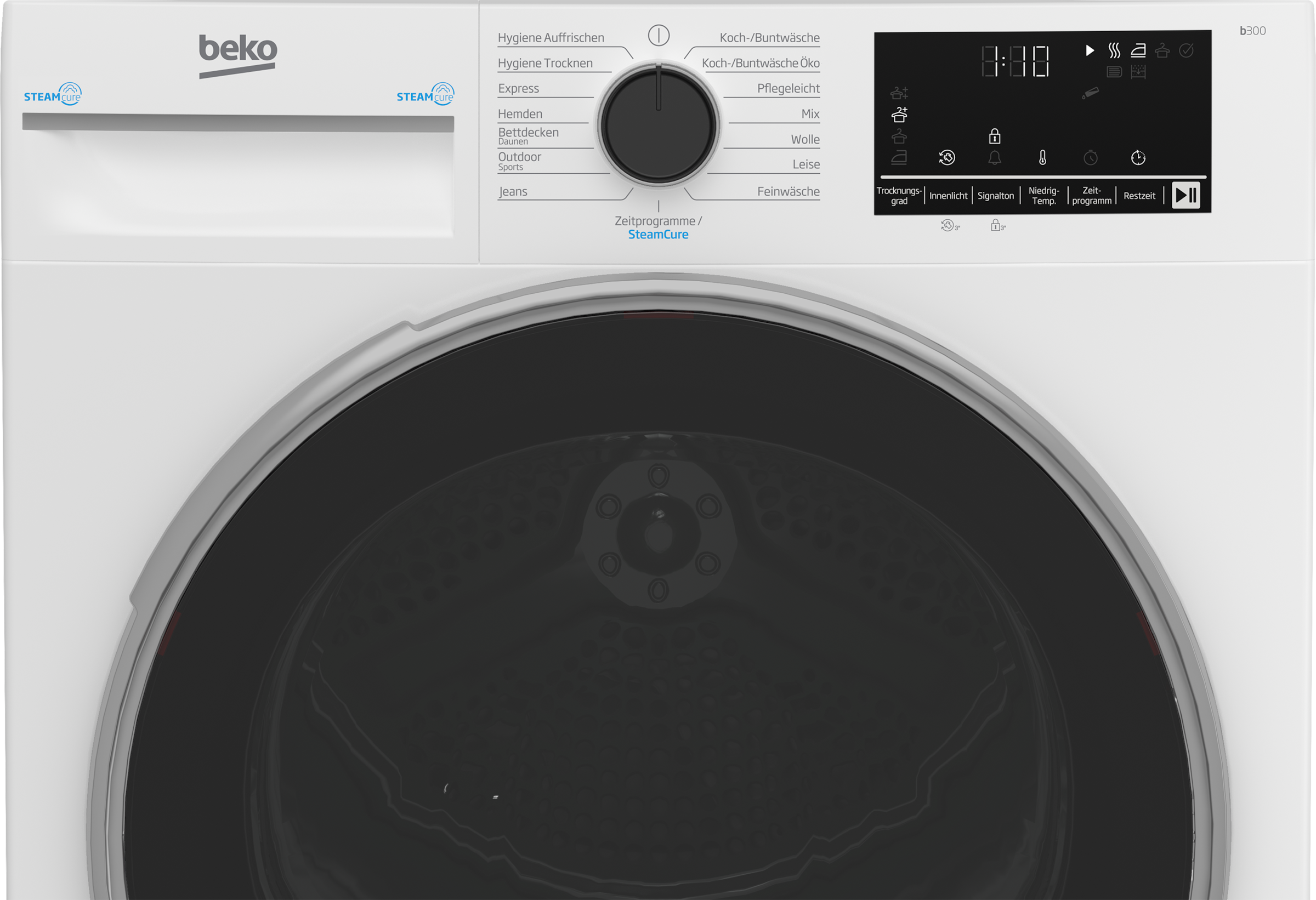 BEKO Wärmepumpentrockner »B3T42249S« SteamCure-Dampffunktion für schonende Pflege und Frische