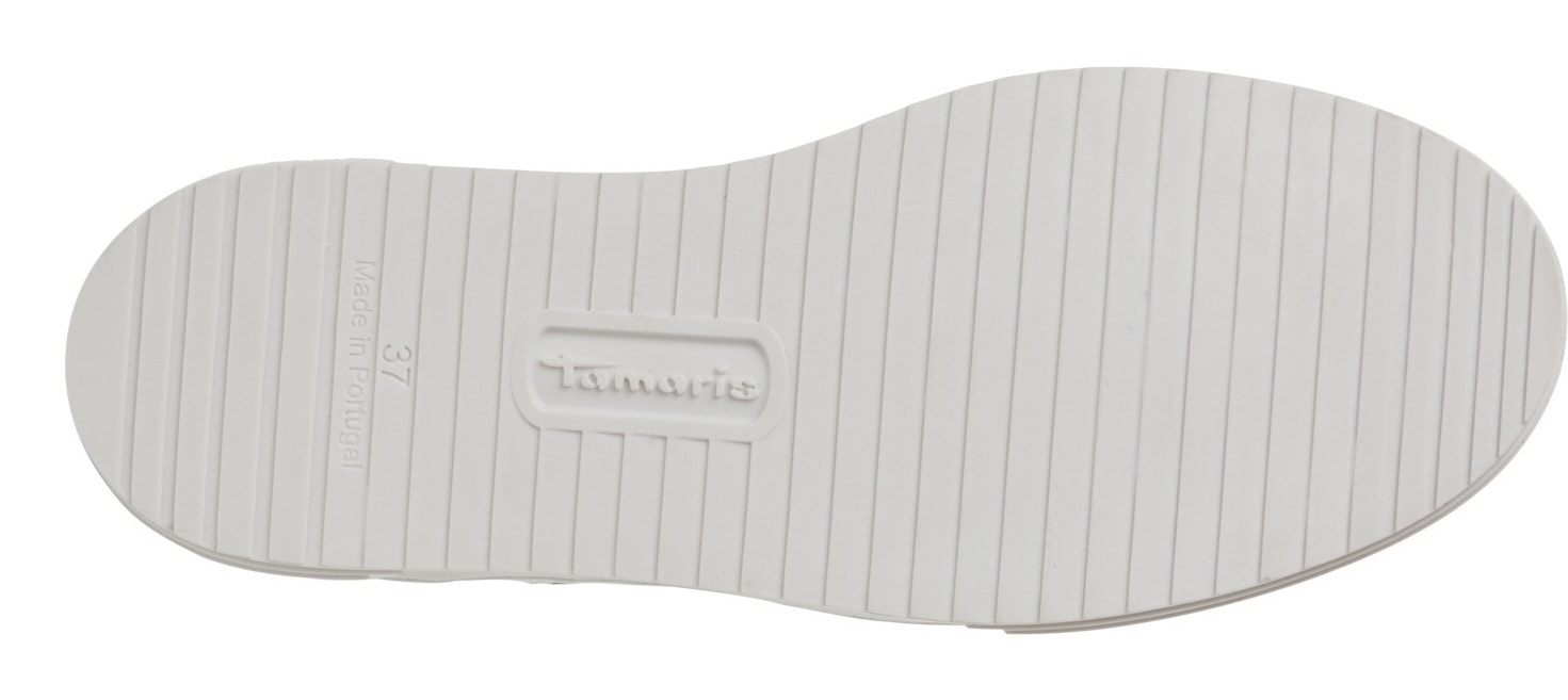 Tamaris Plateausneaker, Freizeitschuh, Halbschuh, Schnürschuh mit seitlichem Logoschriftzug