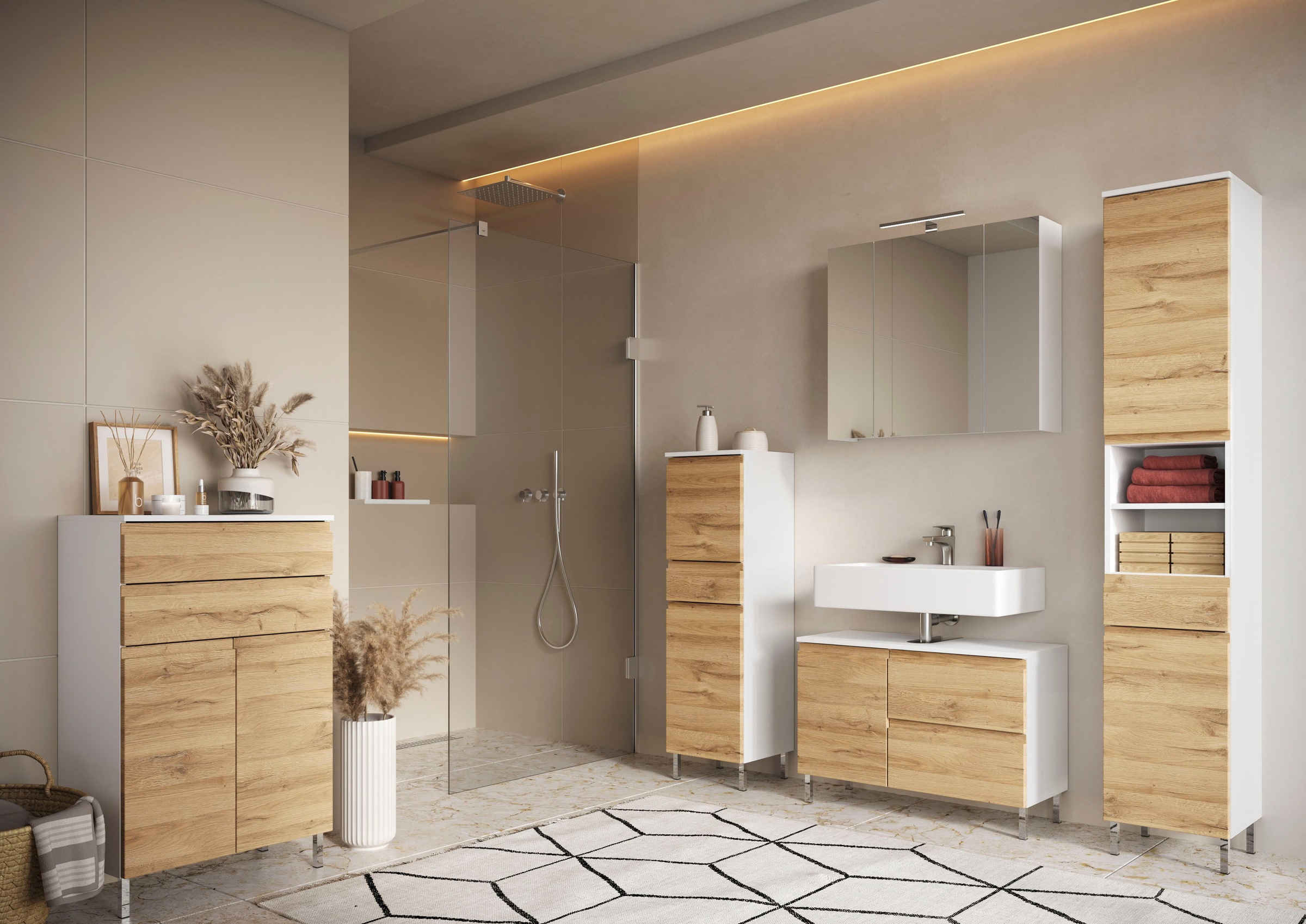 GERMANIA Badmöbel-Set "Torrance" 3 Stk. tlg. günstig online kaufen