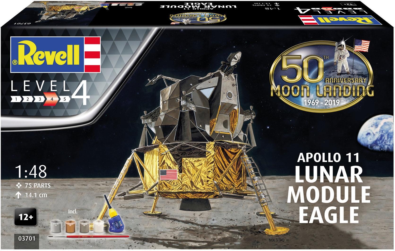 Revell® Modellbausatz »Apollo 11 Lunar Module Eagle«, 1:48, Jubiläumsset mit Basis-Zubehör