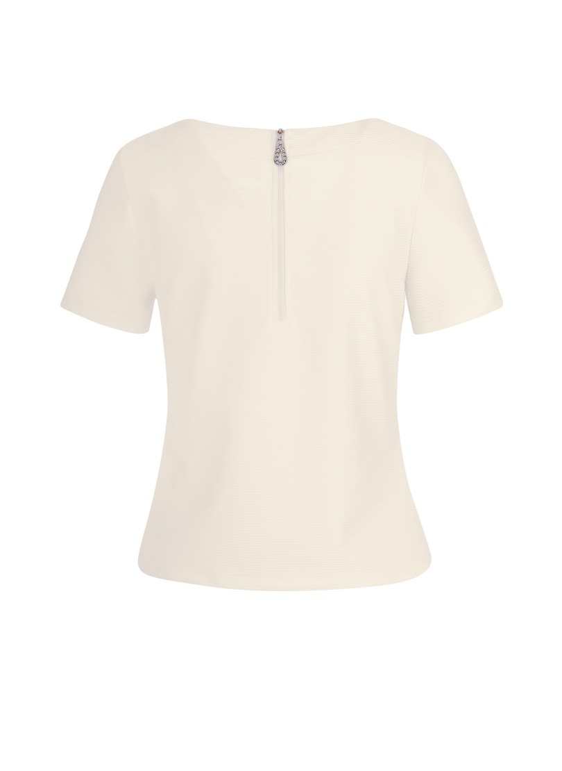 Trigema Sweatshirt "TRIGEMA Shirt mit kurzen Ärmeln mit Kristallsteinen" günstig online kaufen