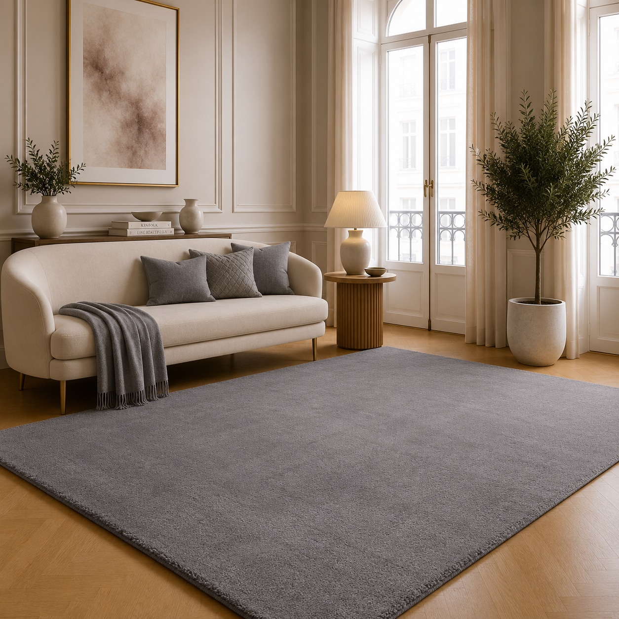 the carpet Teppich "kuschelig & Super Soft, Anti-Rutsch Unterseite," rechteckig 16 mm Höhe Waschbar bis 30 Grad, Felloptik, Wohnzimmer Teppich, Kundenliebling