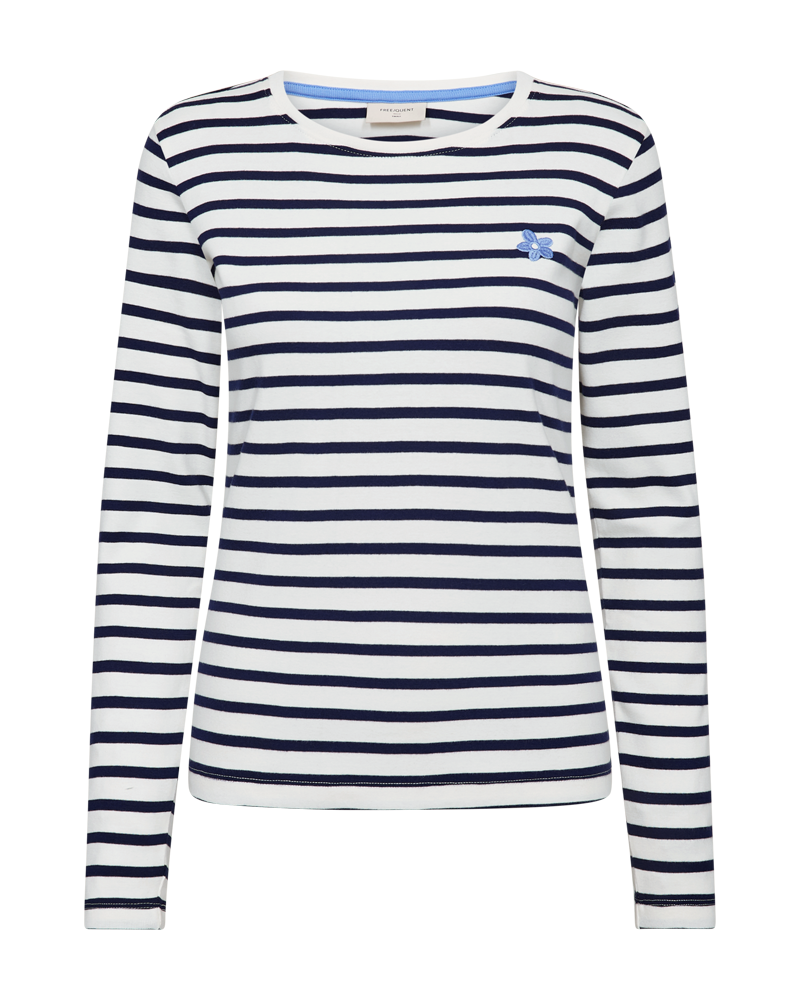 FREEQUENT Langarmshirt "FQFAMILA-TEE" im Streifen-Design günstig online kaufen