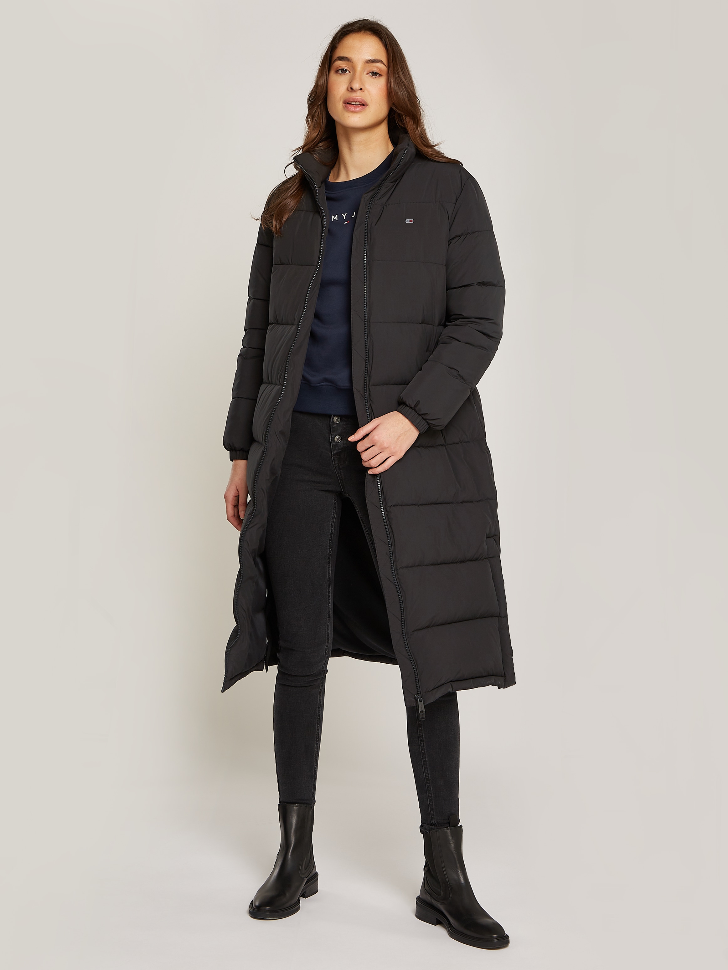 Tommy Jeans Steppmantel "TJW MAXI ESSENTIAL PUFFER", in Maxi-Länge