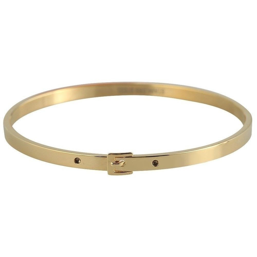 ADELIA ́S Damen Armreif "Armband – Armreif aus Edelstahl Ø 6,4 cm cm", 22cm, Edelstahlgold, Edelstahl, Armbänder, Schöne Geschenkidee zum einen