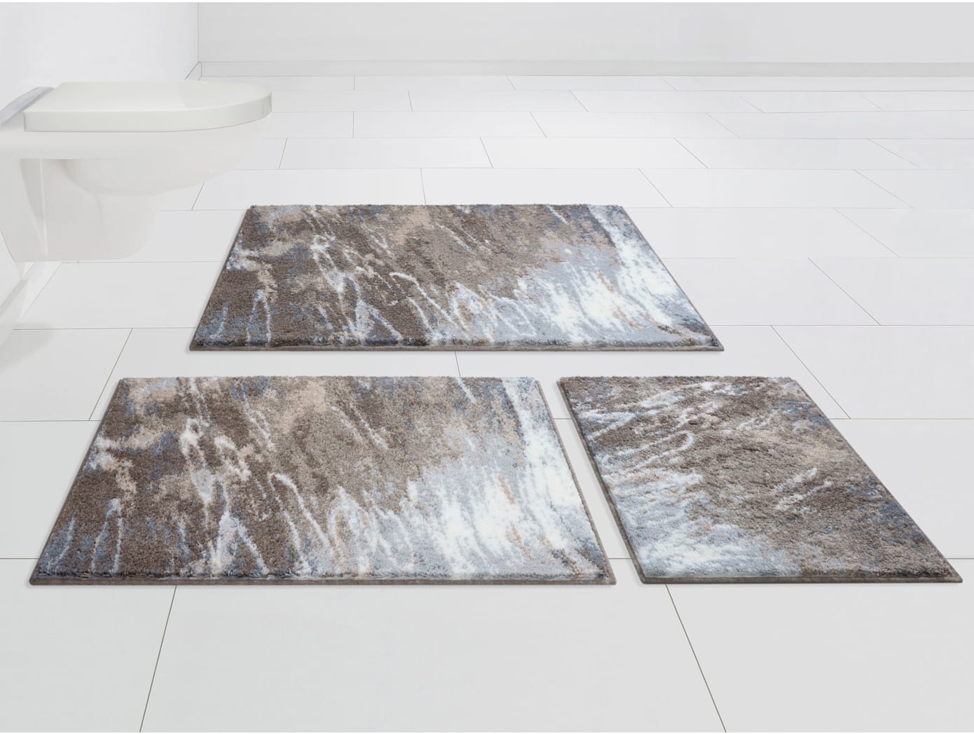 Badematte GRUND, grau, Badematten