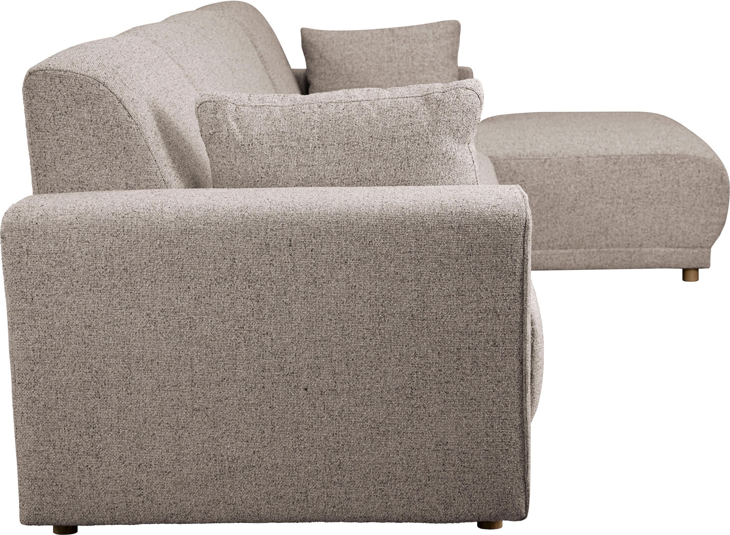 Home affaire Ecksofa »LEMPS wahlweise Recamiere links oder rechts L-Form«, incl. Zierkissen, Stellmaße 297x162 cm