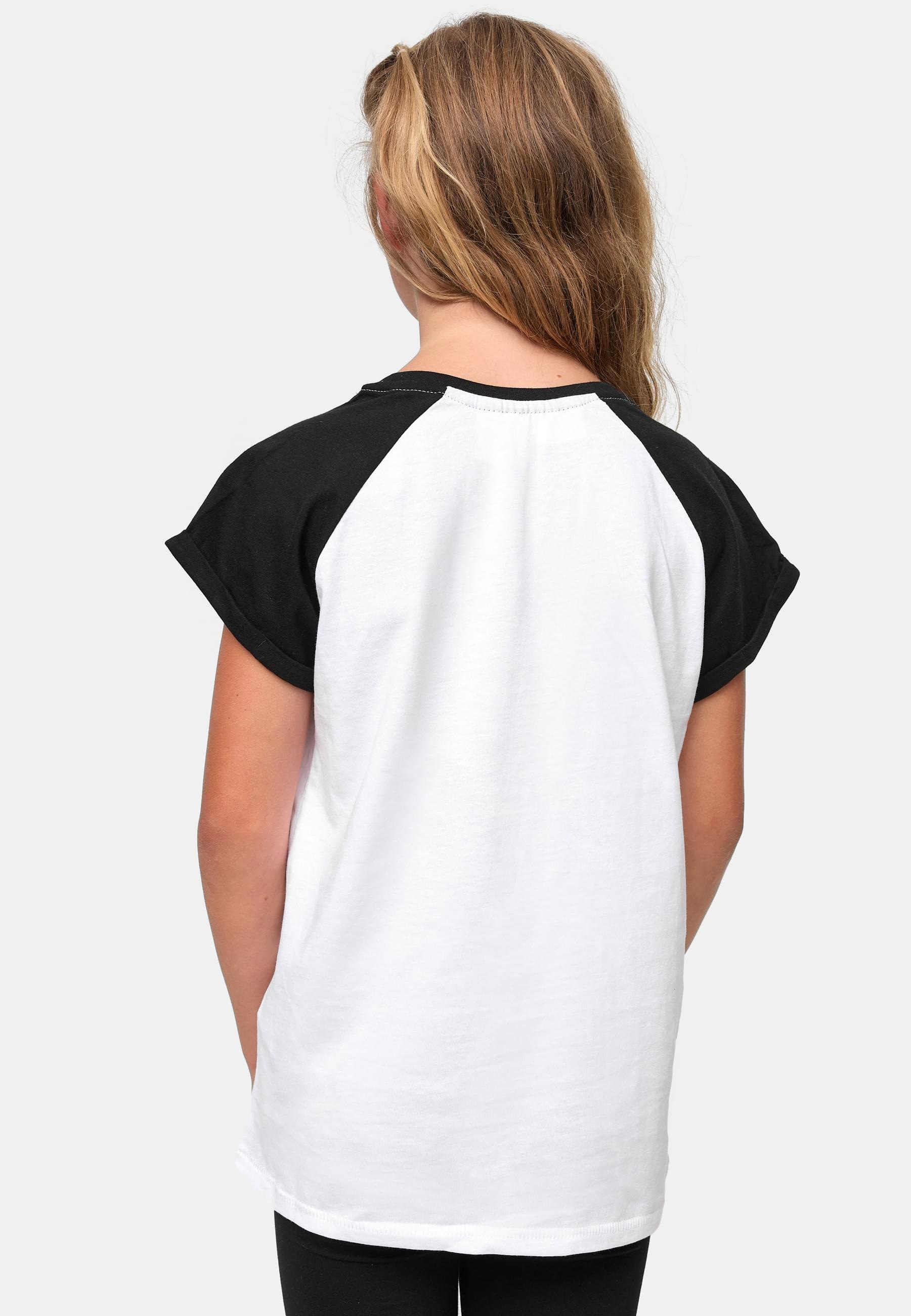 URBAN CLASSICS T-Shirt »Urban Classics Damen Girls Contrast Raglan Tee«, (1 tlg.)