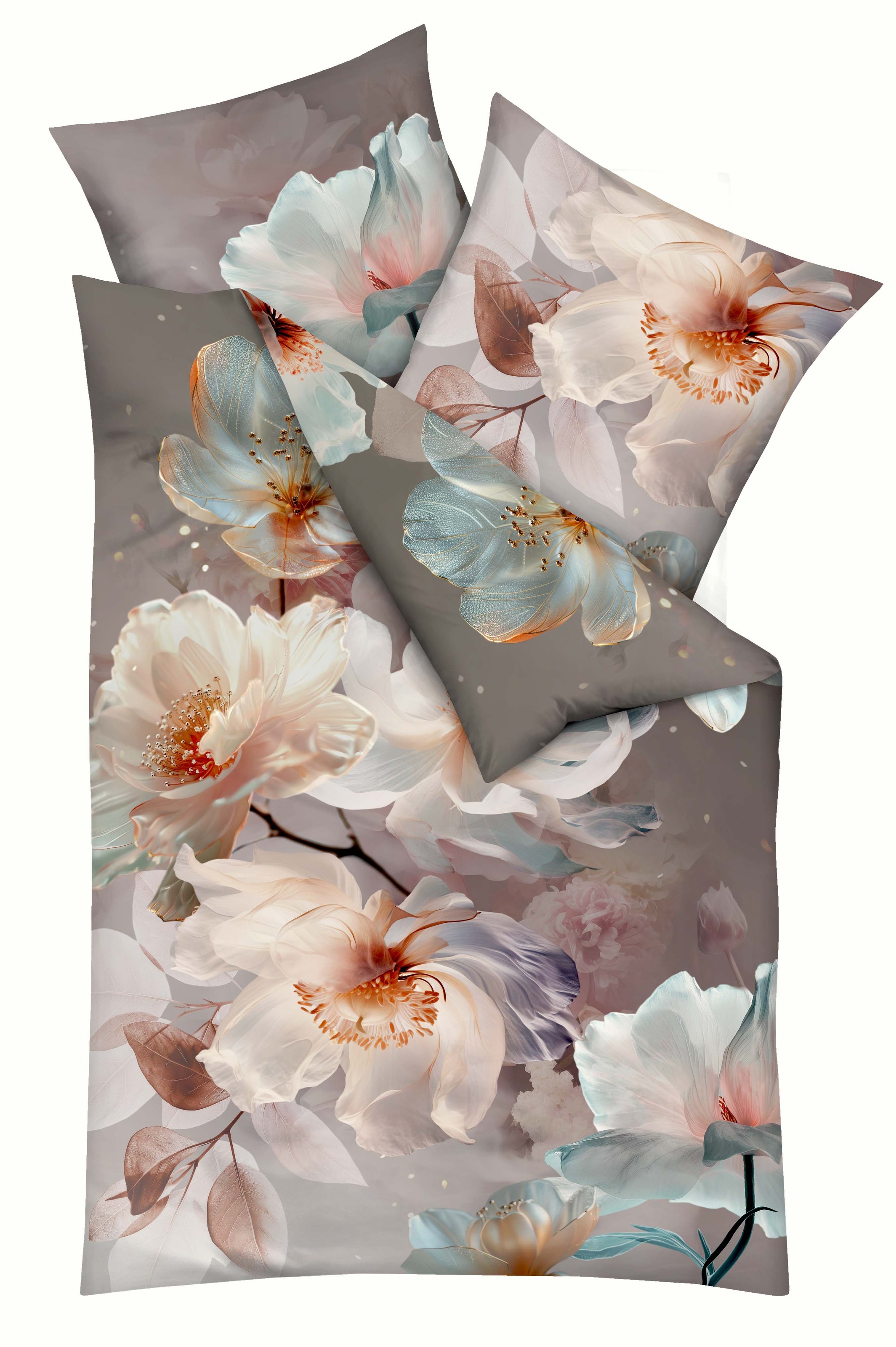 Kaeppel Bettwäsche "Mother of Pearl" 2 Stk. tlg. Mit Blumen günstig online kaufen
