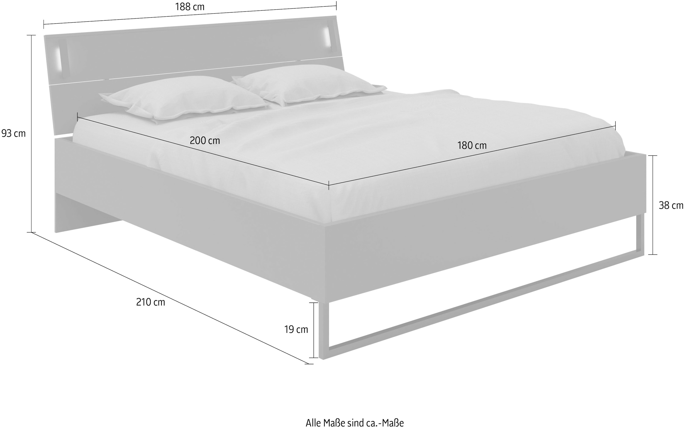 Wimex Futonbett »Tilburg«, Inkl. LED Beleuchtung