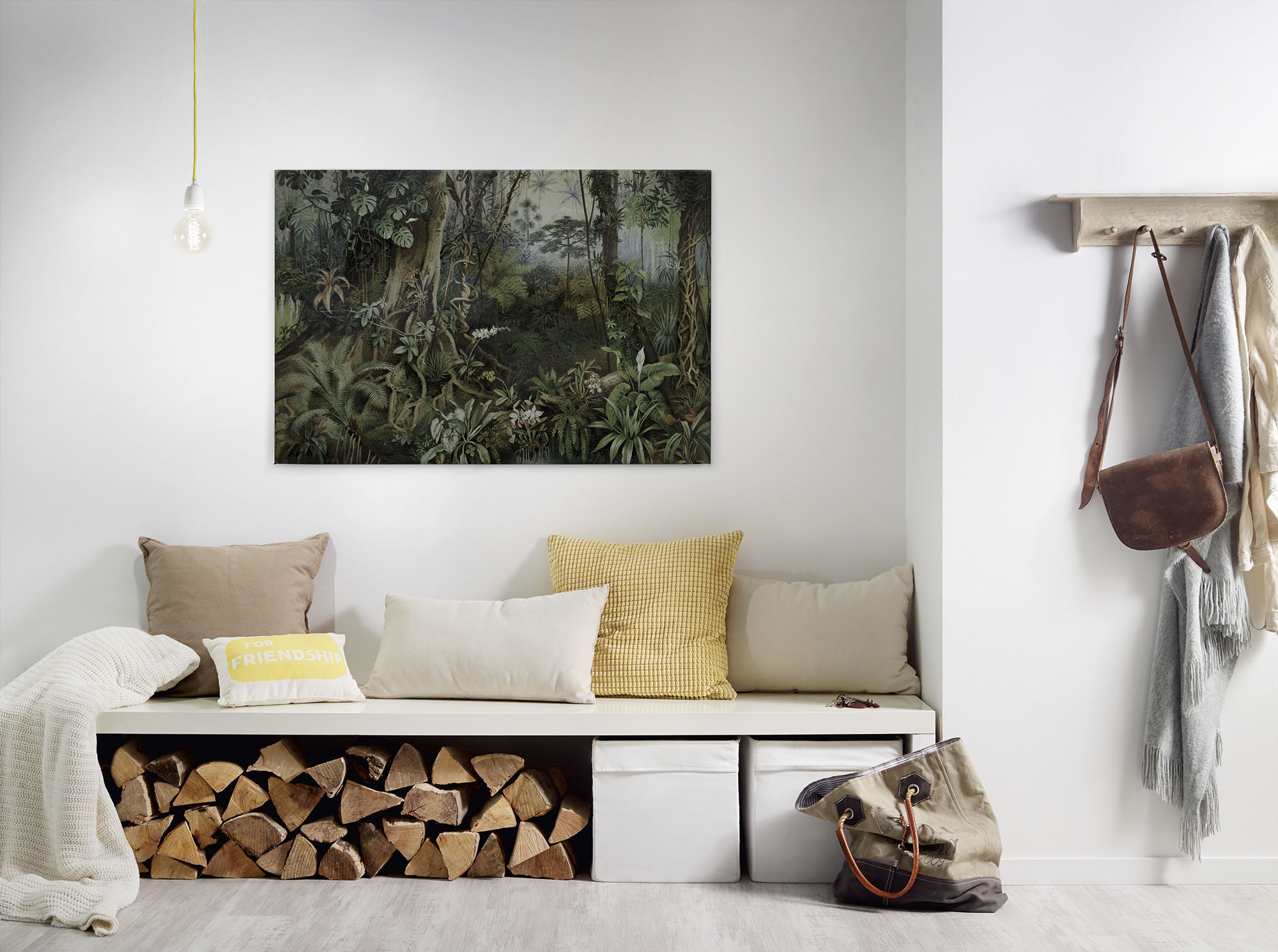A.S. Création Leinwandbild "jungle" Gemälde Kunst 1 Stk. tlg. Keilrahmen Bild Dschungel Wald Leinwand-Bild Wohnzimmer modern Kinder