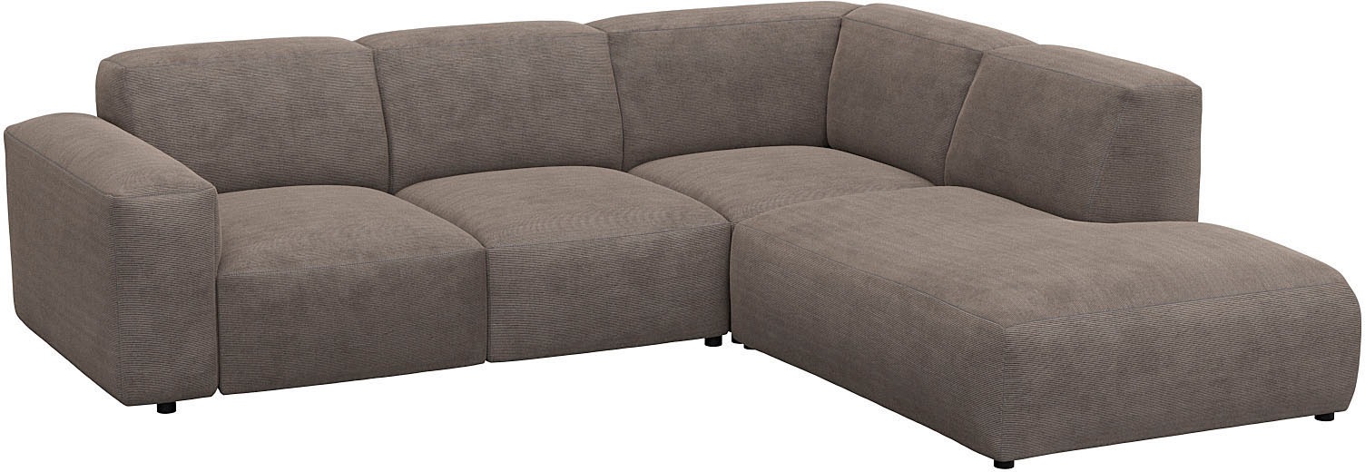 FLEXLUX Ecksofa »Lucera, super Sitzkomfort durch Kaltschaum im Sitz, L-Form«, modern & anschmiegsam, Designsofa, modernes skandinavisches Design