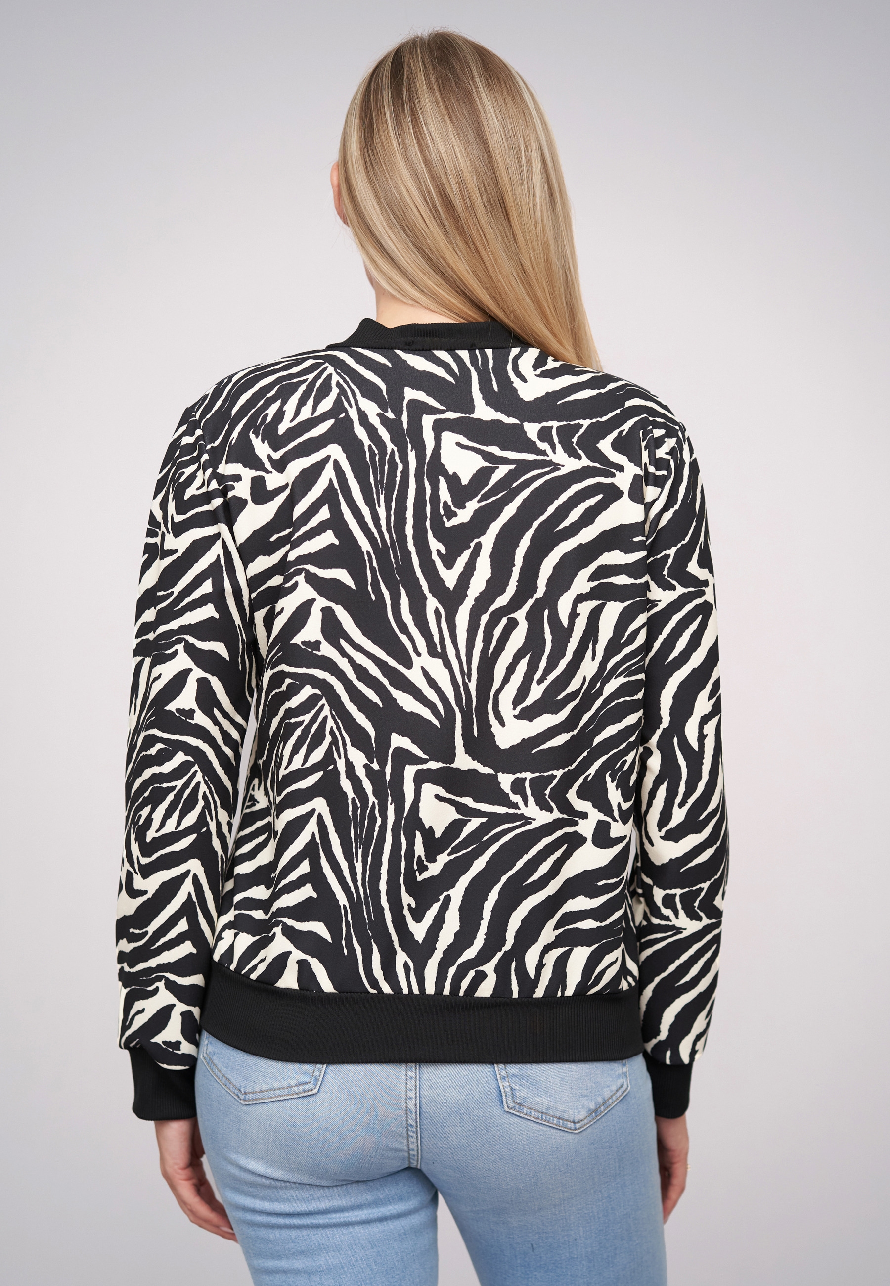 CLOUD 5IVE Bomberjacke »CLOUD 5IVE Blouson Bomber-Jacket with zebra print« 1 Stk. tlg. ohne Kapuze