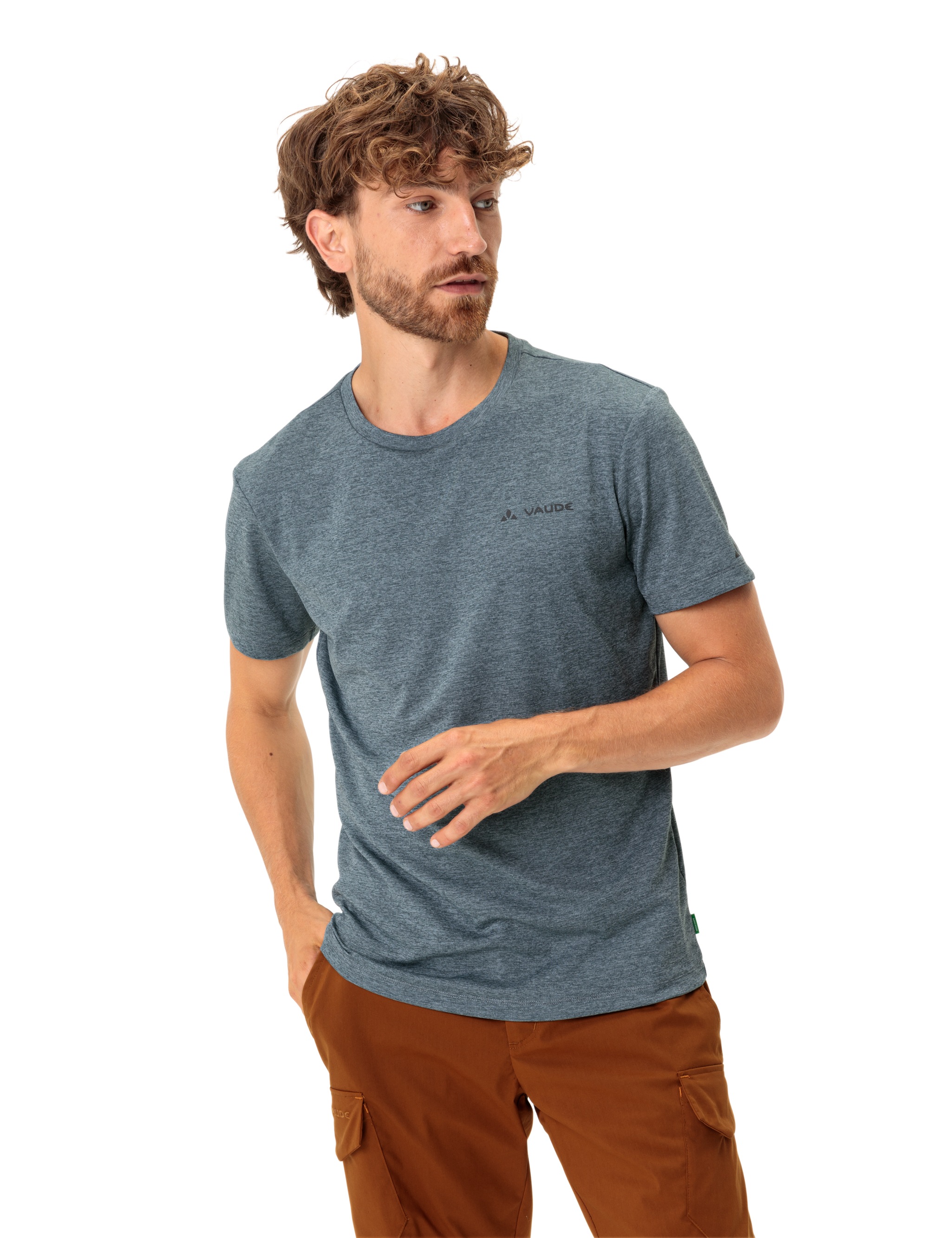 VAUDE Funktionsshirt "Mens Essential T-Shirt" mit Rundhalsausschnitt, unifarben, schnell trocknend, atmungsaktiv