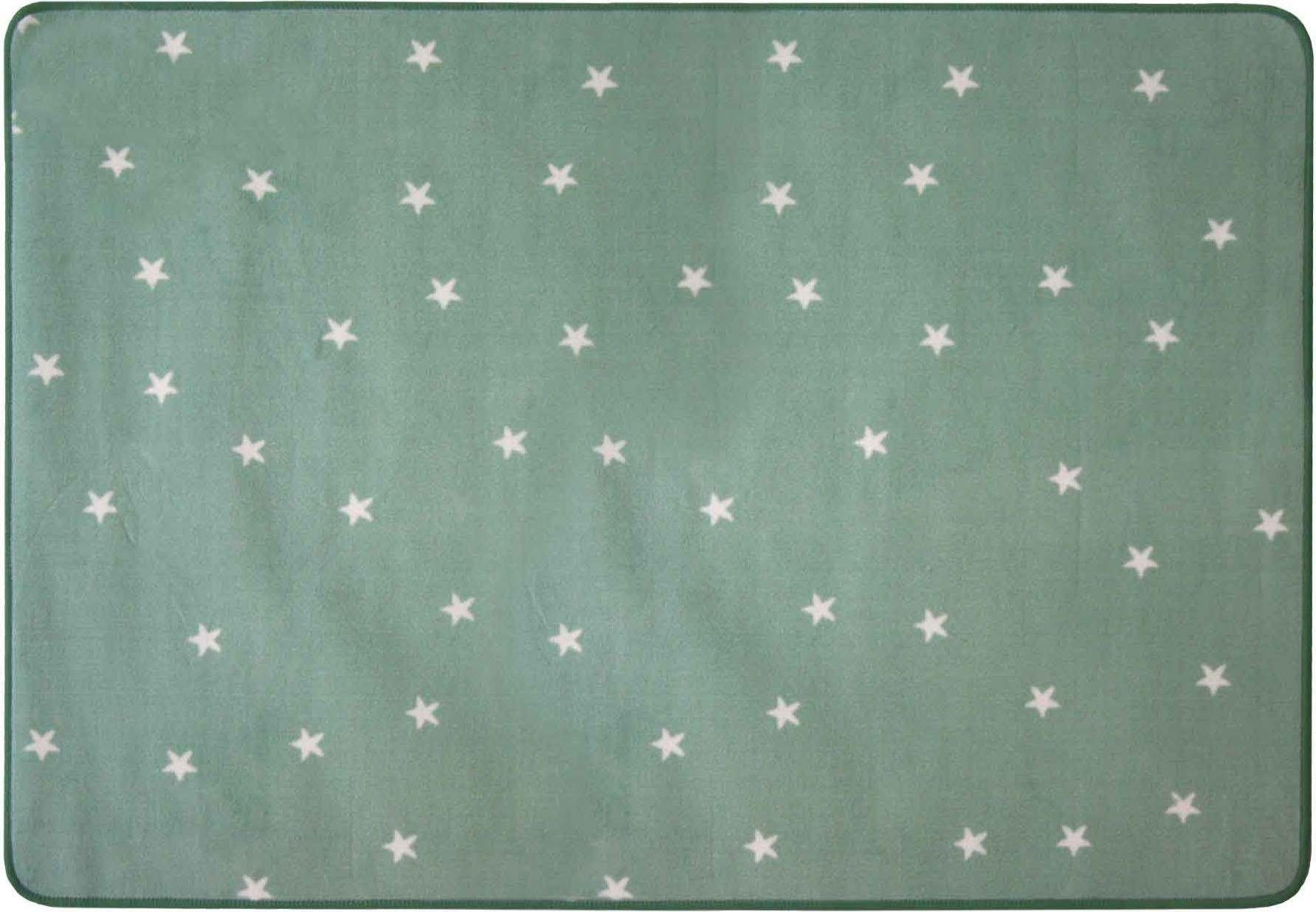 Primaflor-Ideen in Textil Kinderteppich »STELLA, Made in Belgium«, rechteckig, 5 mm Höhe, Motiv Sterne, Kinderzimmer