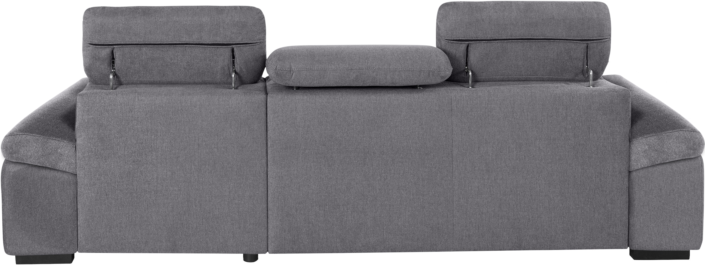 COTTA Ecksofa »Lola L-Form mit Kopfteilfunktion & Hocker«, (Set, mit Hocker), wahlweise mit Bettfunktion, Bettkasten & Armteilverstellung