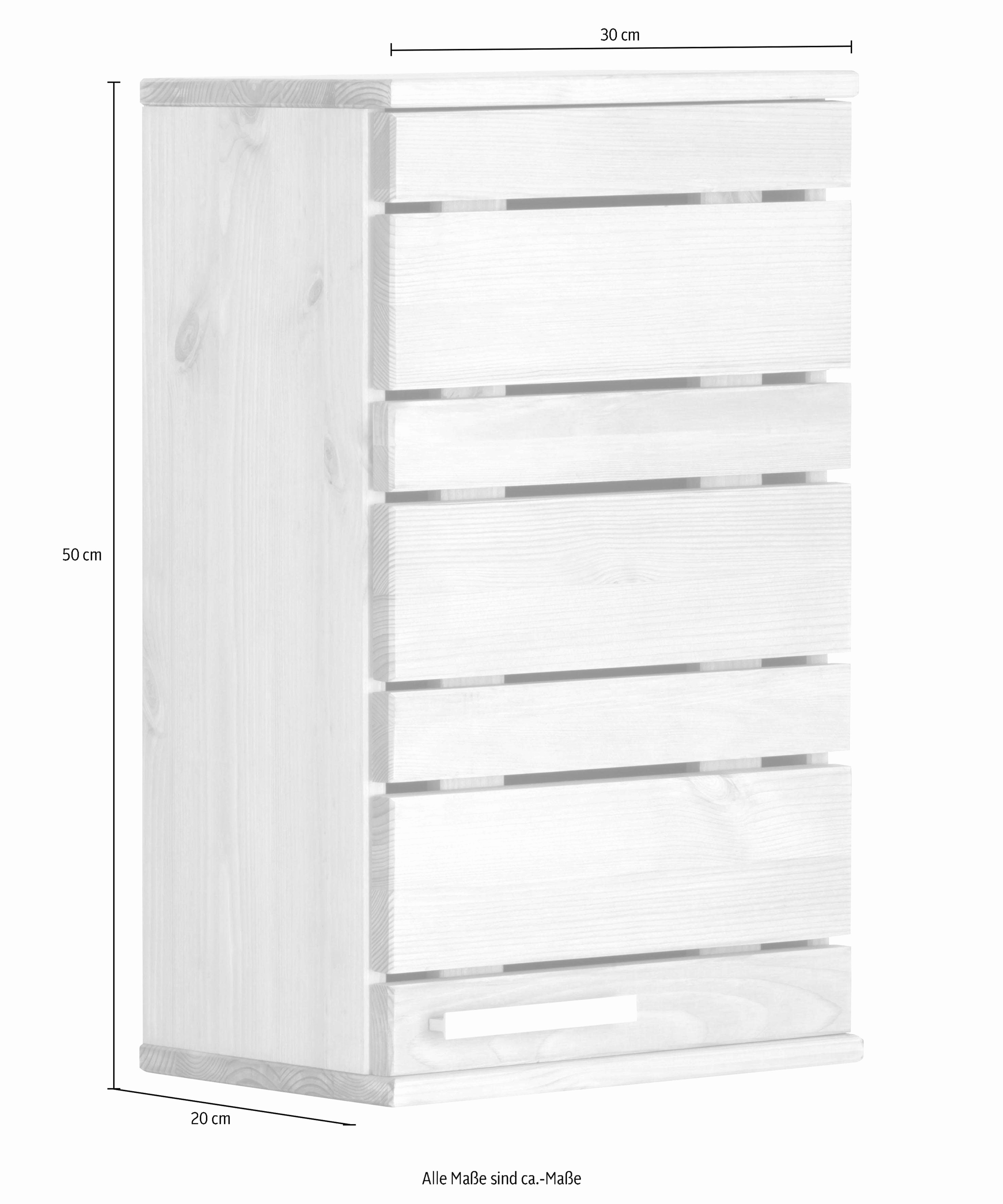Home affaire Hängeschrank »JOSIE«, Breite 30 cm, aus Massivholz, verstellbarer Einlegeboden, Metallgriff