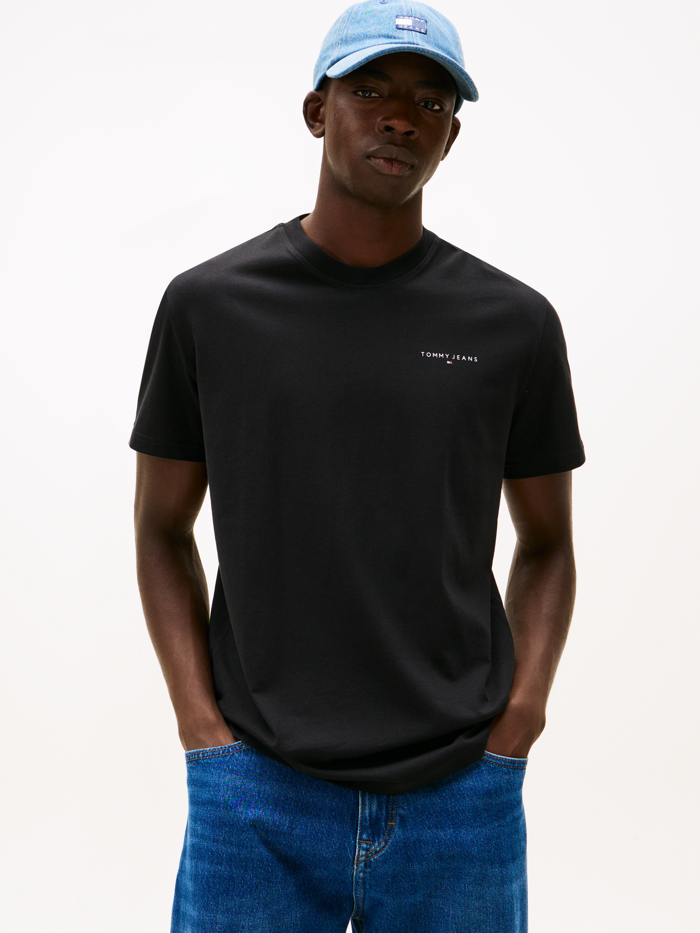 Tommy Jeans T-Shirt »TJM SLIM FIT LINEAR 2PACK« Packung, 2 Stk. Rundhals, Jersey