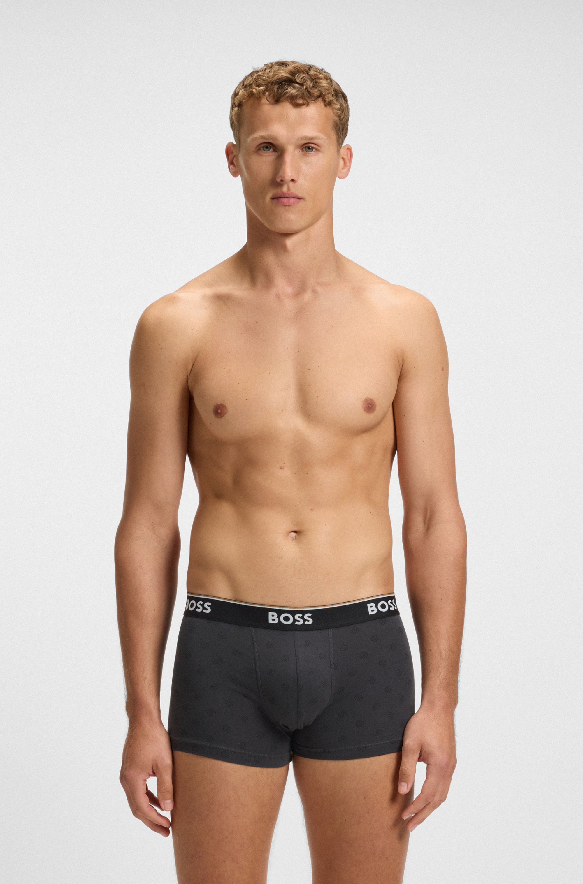 Thumbnail - BOSS Trunk "Trunk 3P Power Desig" Packung, 3er, 3 Stk. mit BOSS Schriftzug