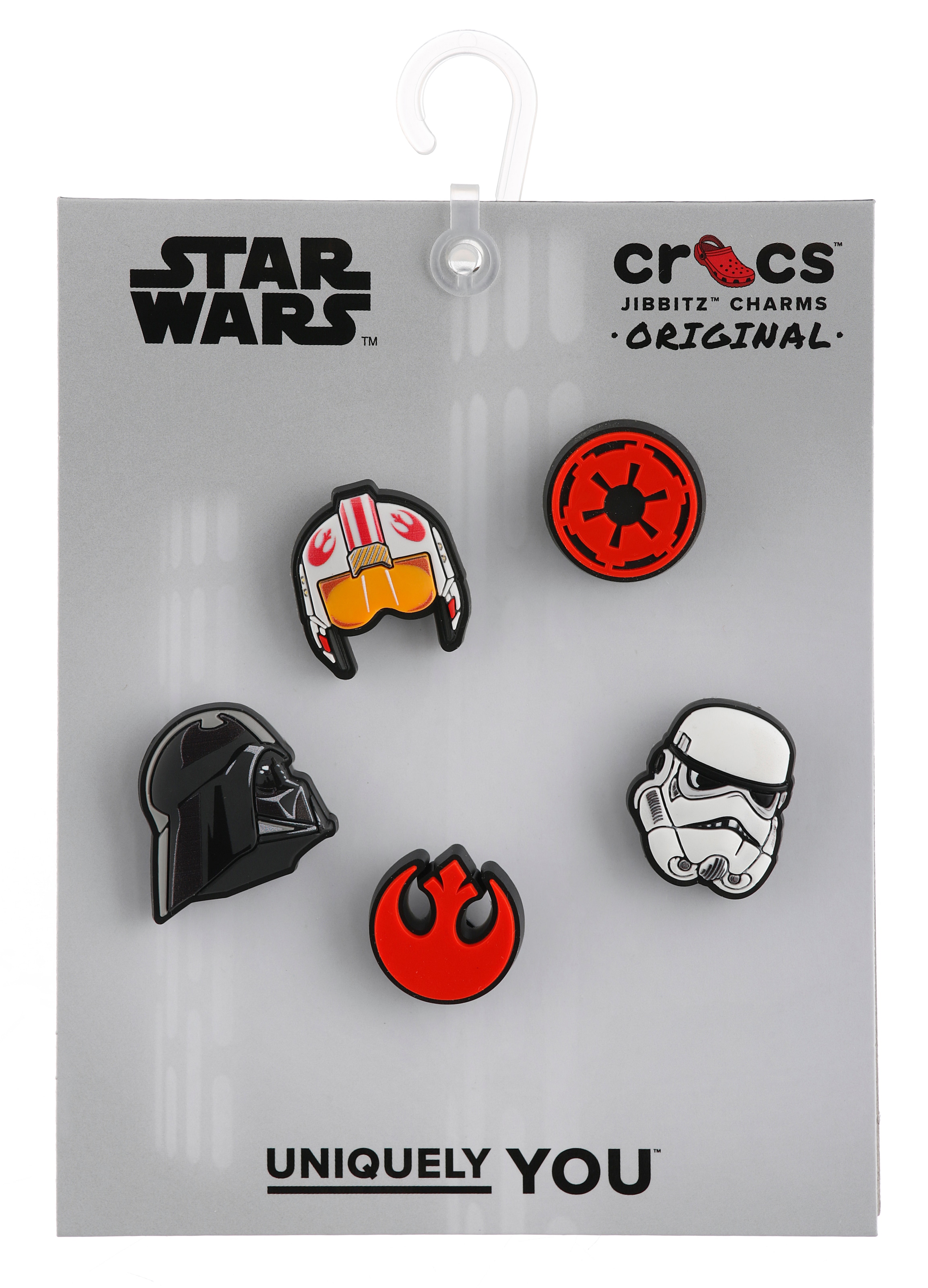 Crocs Schuhanstecker »Jibbitz™ Star Wars« Set, Kein Spielzeug. Nicht für Kinder unter 3 Jahren geeignet, 5 Stk. tlg. Star Wars Motive zum Anstecken