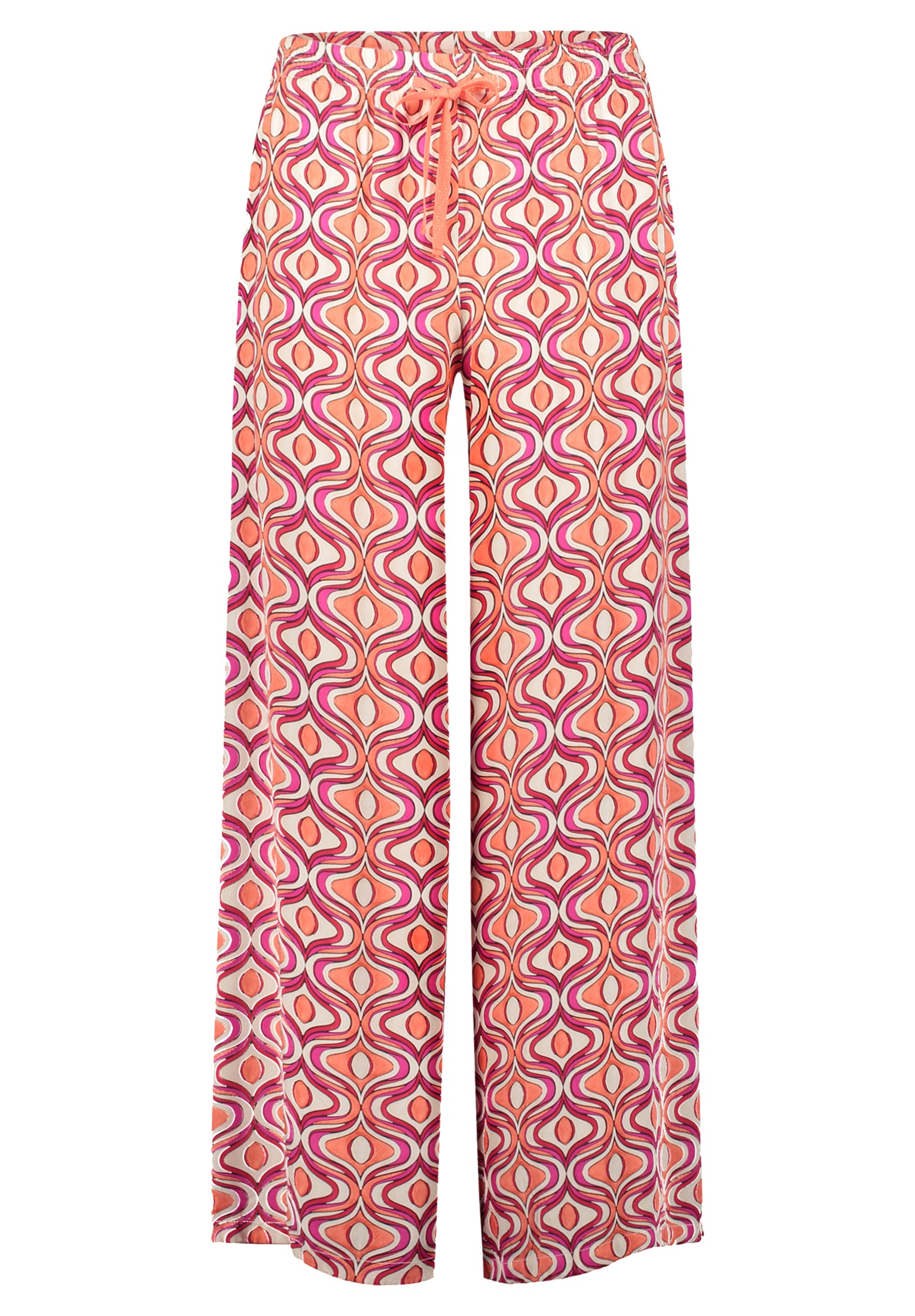 Cartoon Palazzohose "Damen Palazzo-Hose mit Gummizug" Bindeband günstig online kaufen