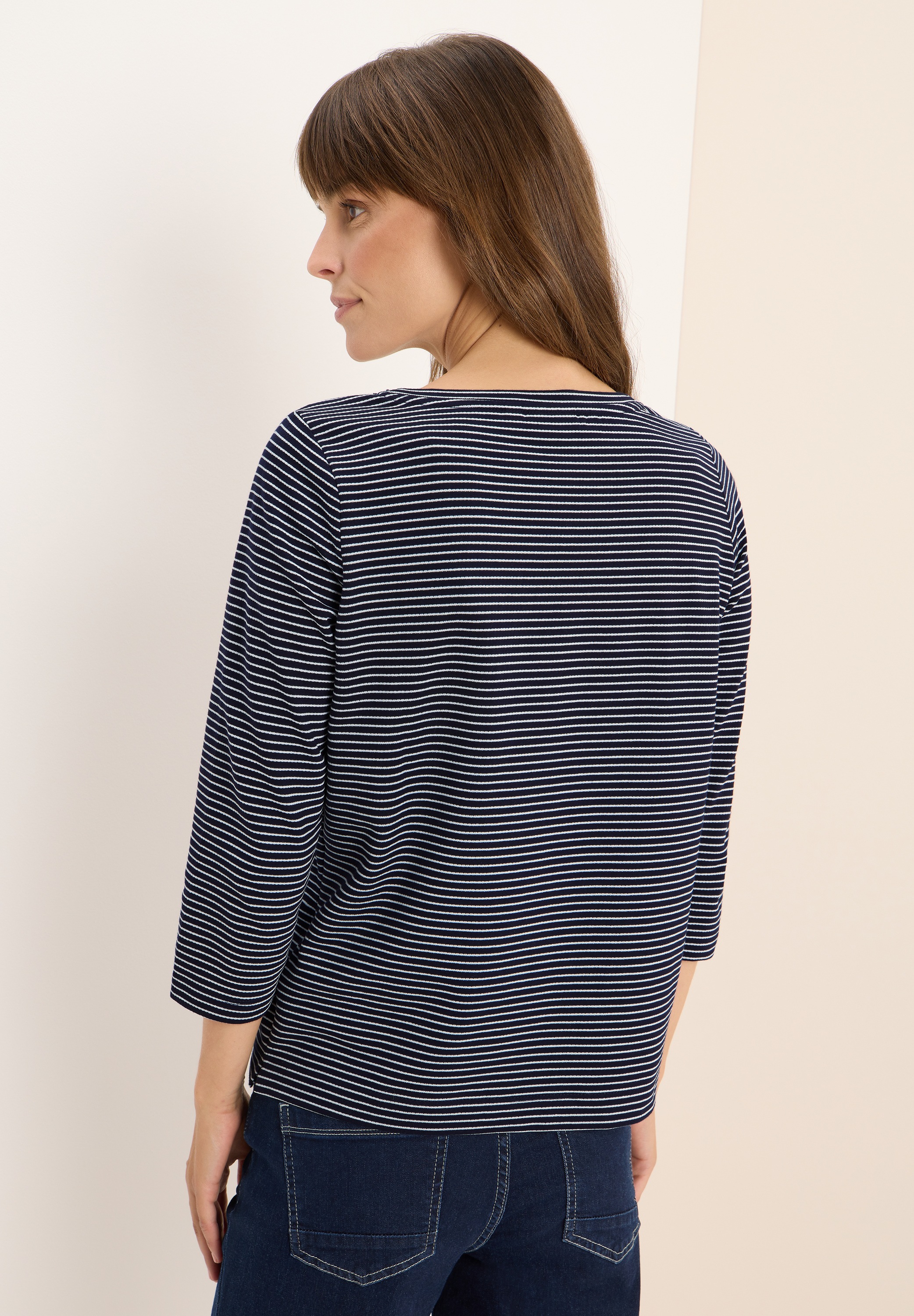 Cecil Langarmshirt, Feel Good Fit