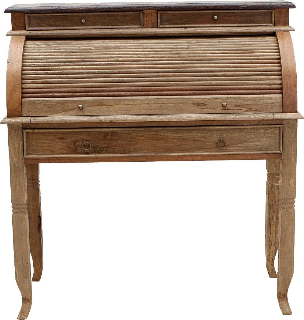 SIT Sekretär »Seadrift«, recyceltes Teak-Altholz, Breite 100 cm, Shabby Chic, Vintage