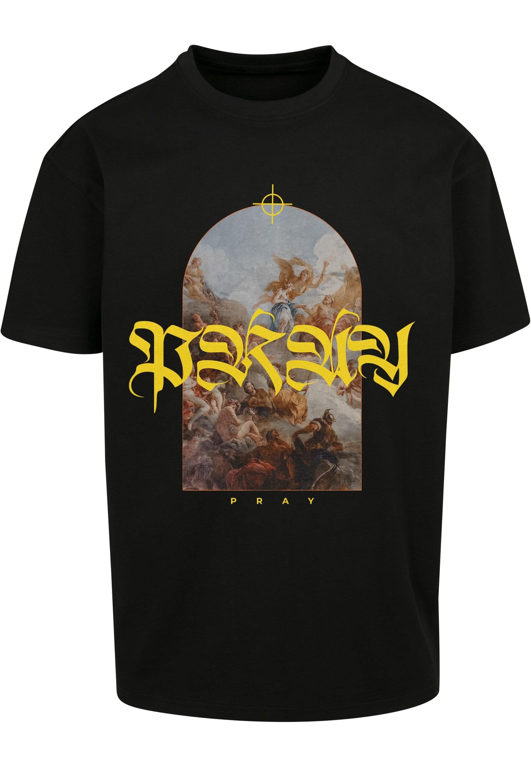 MisterTee Kurzarmshirt "MisterTee Herren Pray Painting Oversize Tee", (1 tl günstig online kaufen