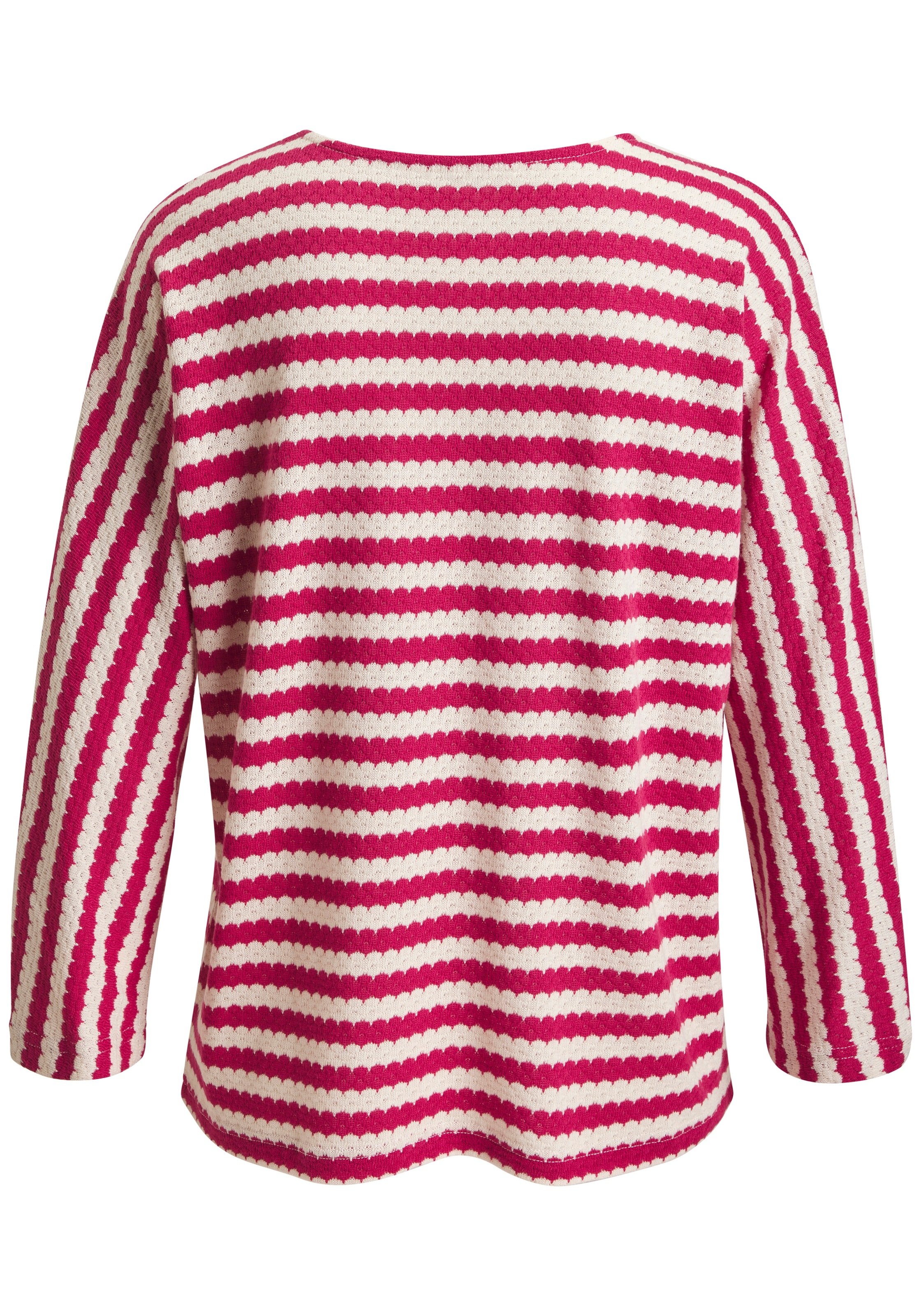 H.I.S 3/4-Arm-Shirt "mit Wellenstreifen" 1 aus besonderer Strukturqualität günstig online kaufen