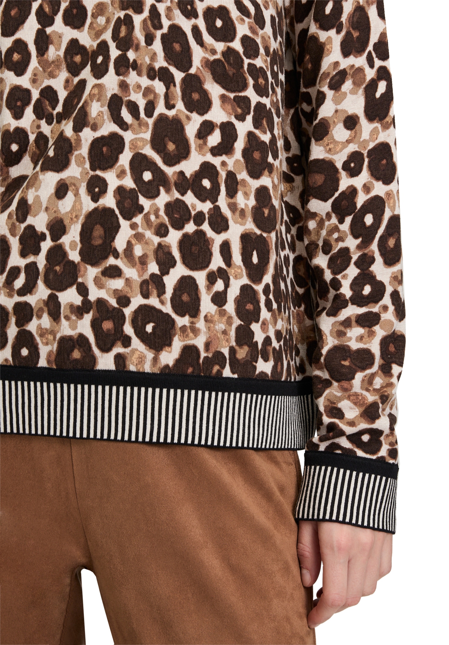 Betty Barclay Strickpullover »Damen Strickpullover mit Animalprint« 1 Stk. tlg.