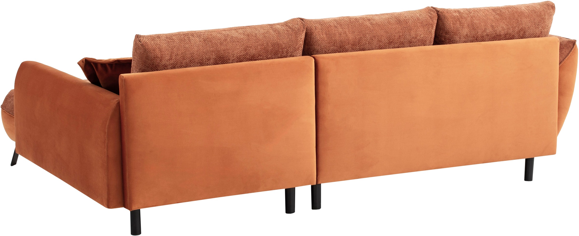 exxpo - sofa fashion Ecksofa »Bellini, Materialmix oder komplett Struktur, Breite 268cm, bequem« bequem und modern, Materialmix, L-Form