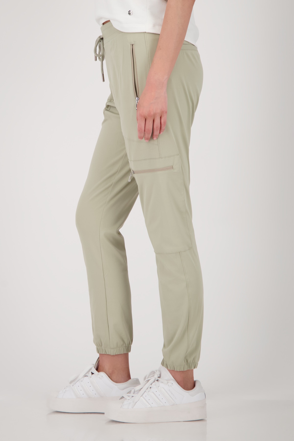 Monari Cargohose »Hose Jersey Cargo 72cm«, Mit elastischem Bund