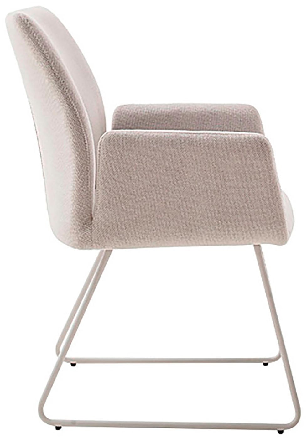 MCA furniture 4-Fußstuhl »BEVERLY«, (Set), 2 St., Chenilleoptik, Esszimmerstuhl,Chenilleoptik,360°drehbar,Sitzhöhe 49cm,belastbar 120kg