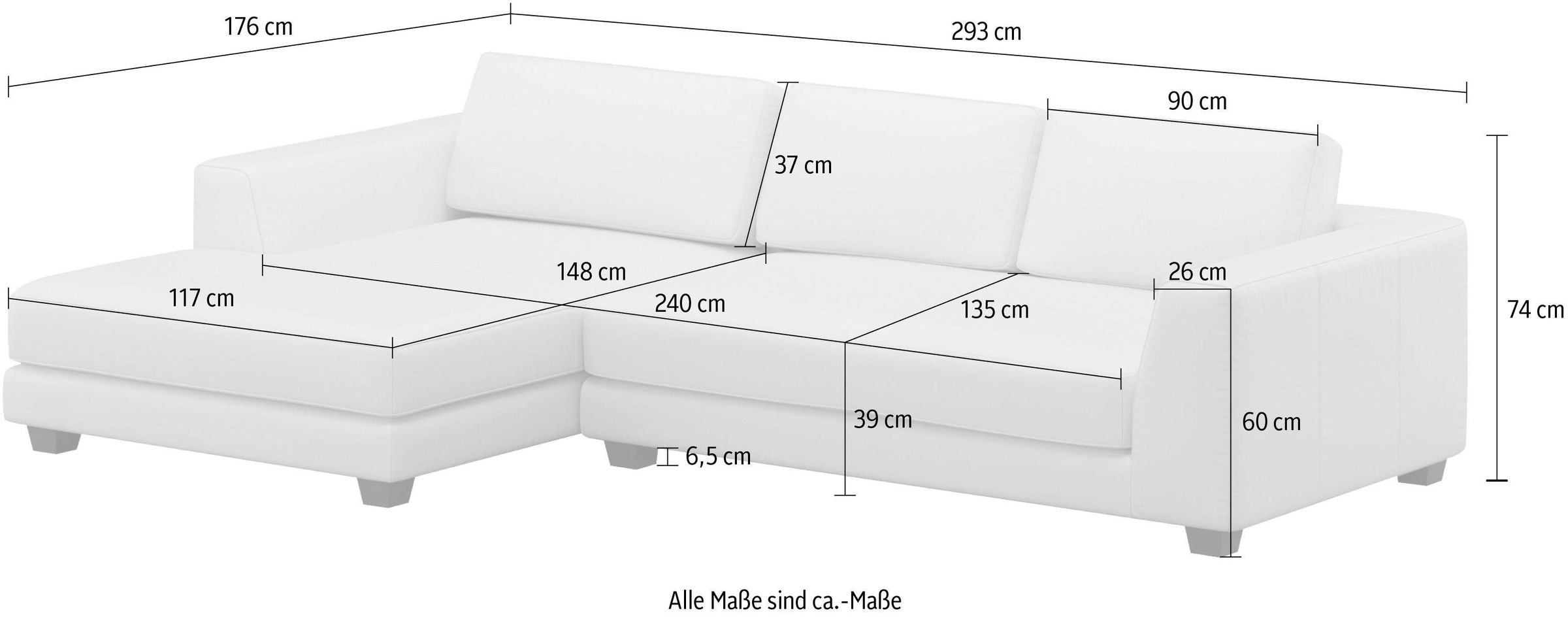 machalke® Ecksofa »atoll, L-Form«