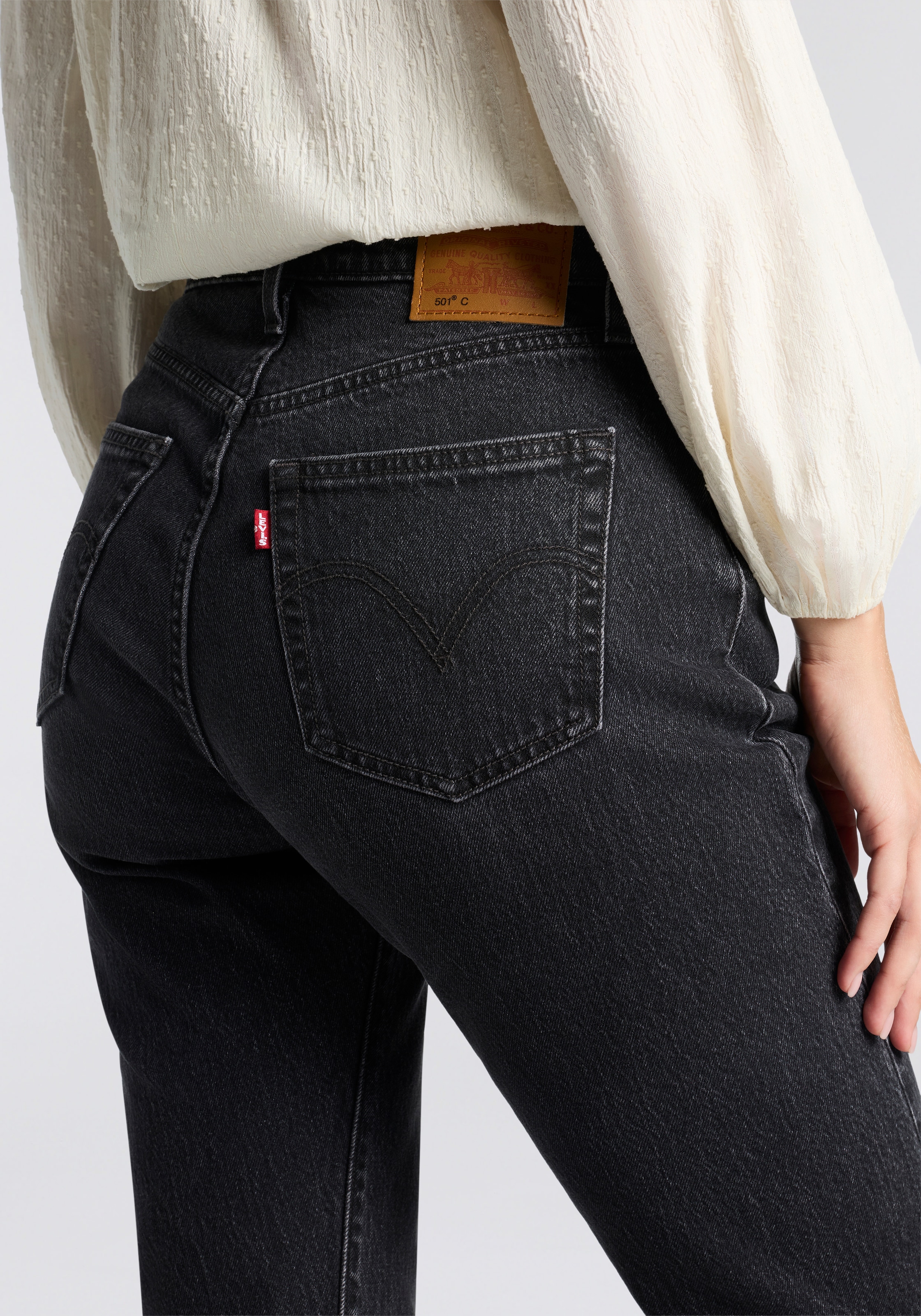 Levi's® Stretch-Jeans »LV Jeans 501 CURVE BLACKS«, mit gerader Beinform