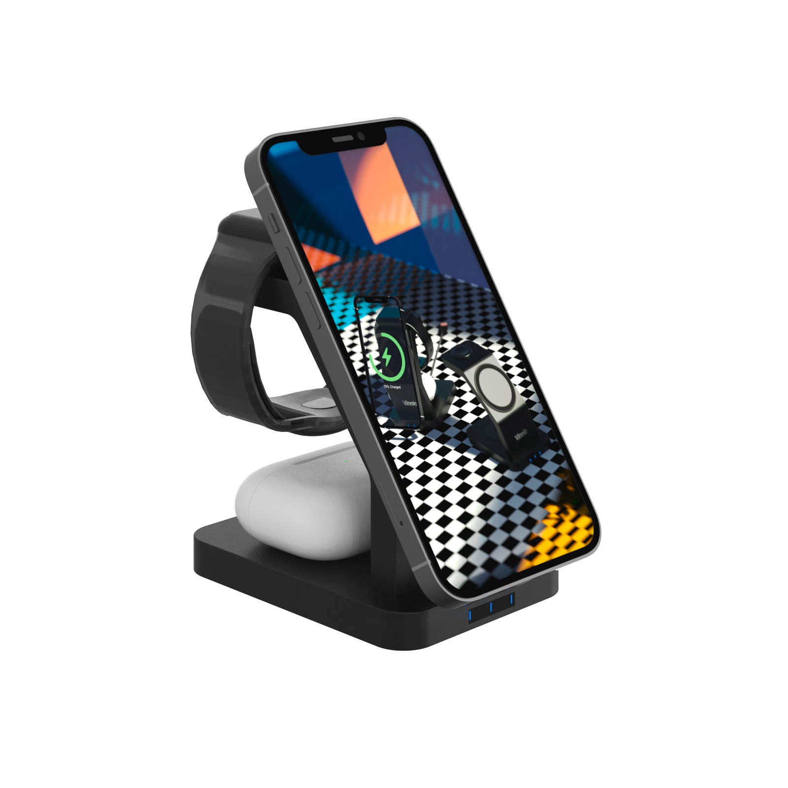Vinnic Wireless Charger »ONTAKE 3-in-1 Magnetic Wireless Charging Dock«