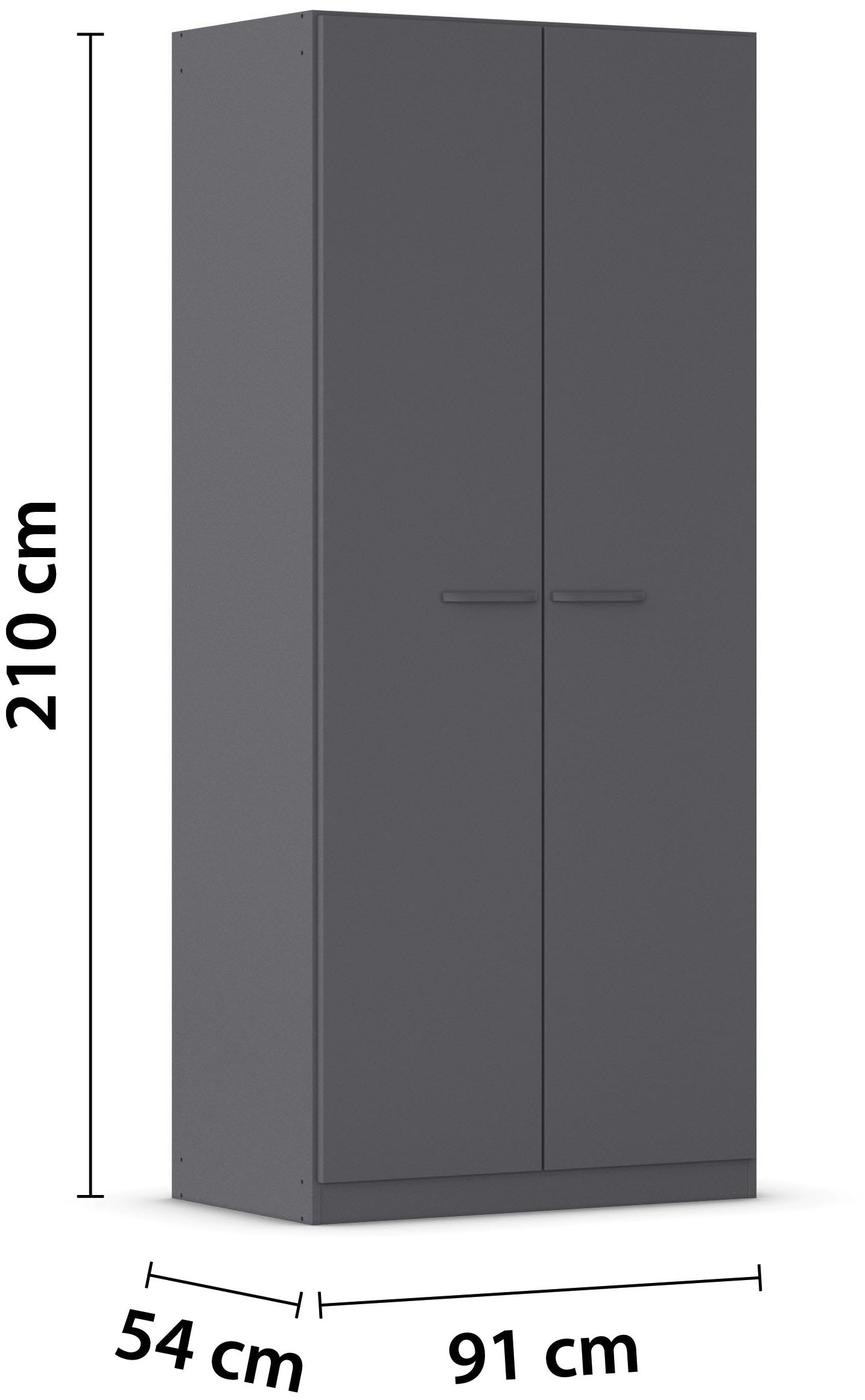 rauch Drehtürenschrank »Kleiderschrank Schrank Garderobe TOPSELLER OTELI inkl. Inneneinteilung« erhältlich in Breiten 91-360 cm, ab Breite 136cm inkl. Innenschubladen,  mit zusätzlichen Einlegeböden, optional mit Spiegel MADE IN GERMANY