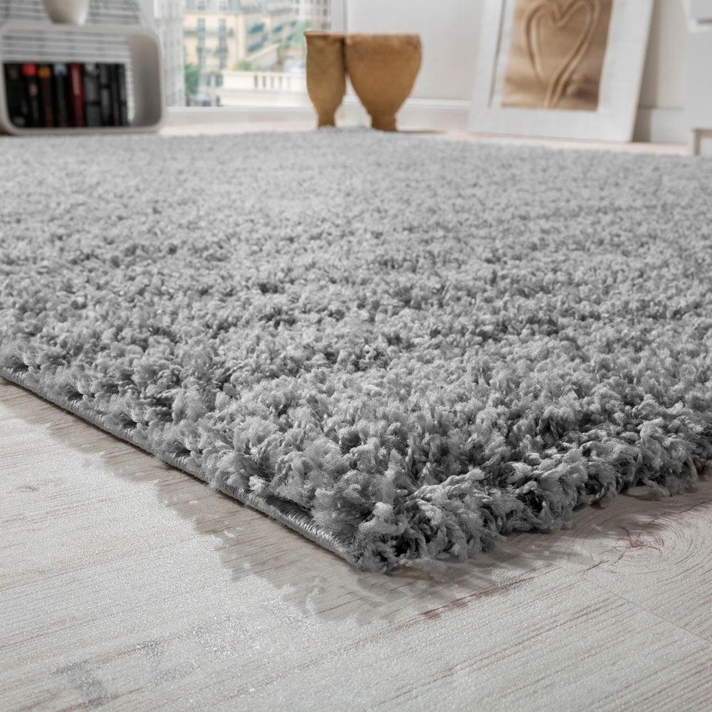 Paco Home Hochflor-Teppich »Sky 250«, rechteckig, 34 mm Höhe, gewebt, Uni-Farben, intensive Farbbrillanz, auch als Läufer erhältlich