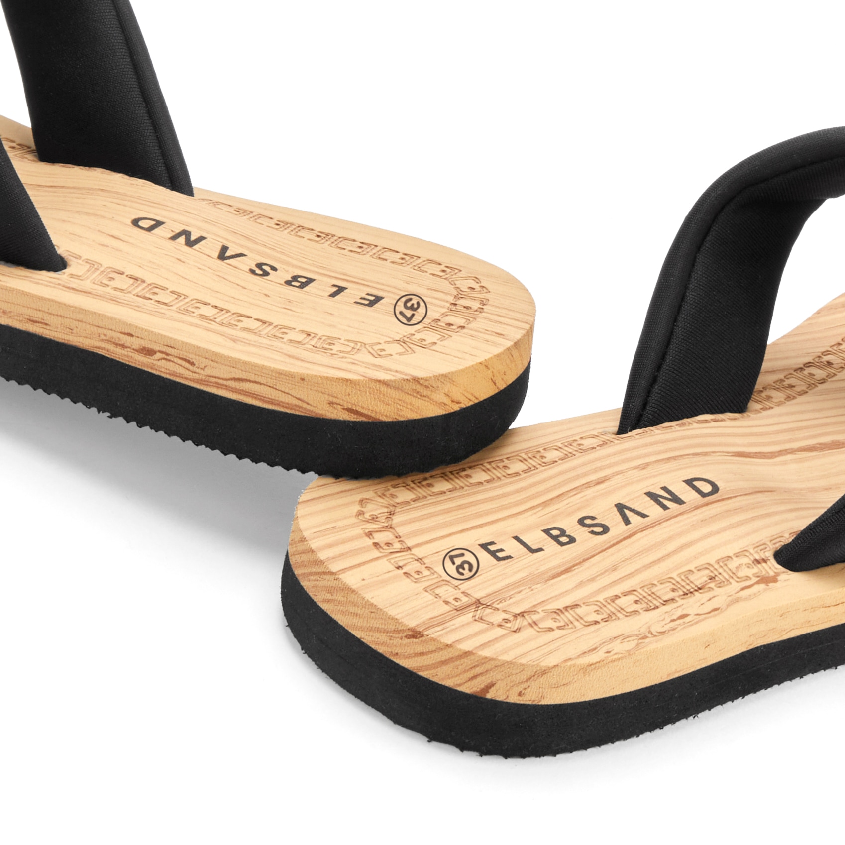 Elbsand Badepantolette »Badeschuhe, Badeschlappe, Sommerschuhe, Pantolette,Badelatsche«  Sandale mit wasserabweisender und ultraleichter Sohle VEGAN