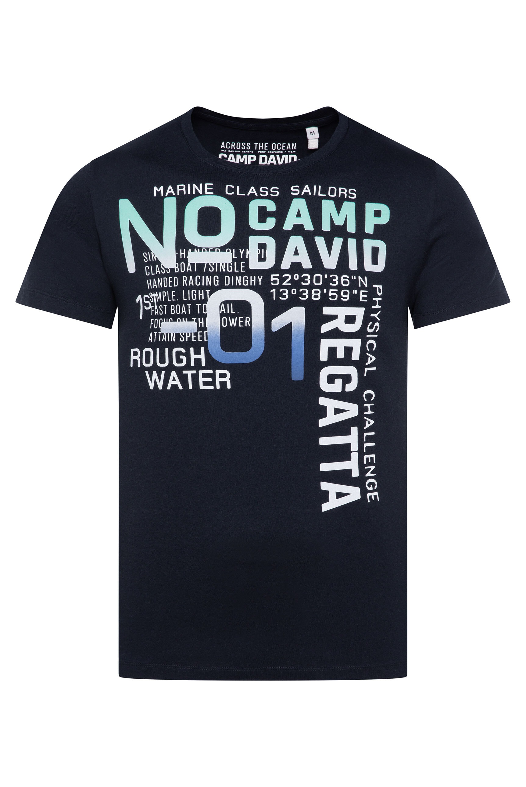 CAMP DAVID Rundhalsshirt, aus Baumwolle