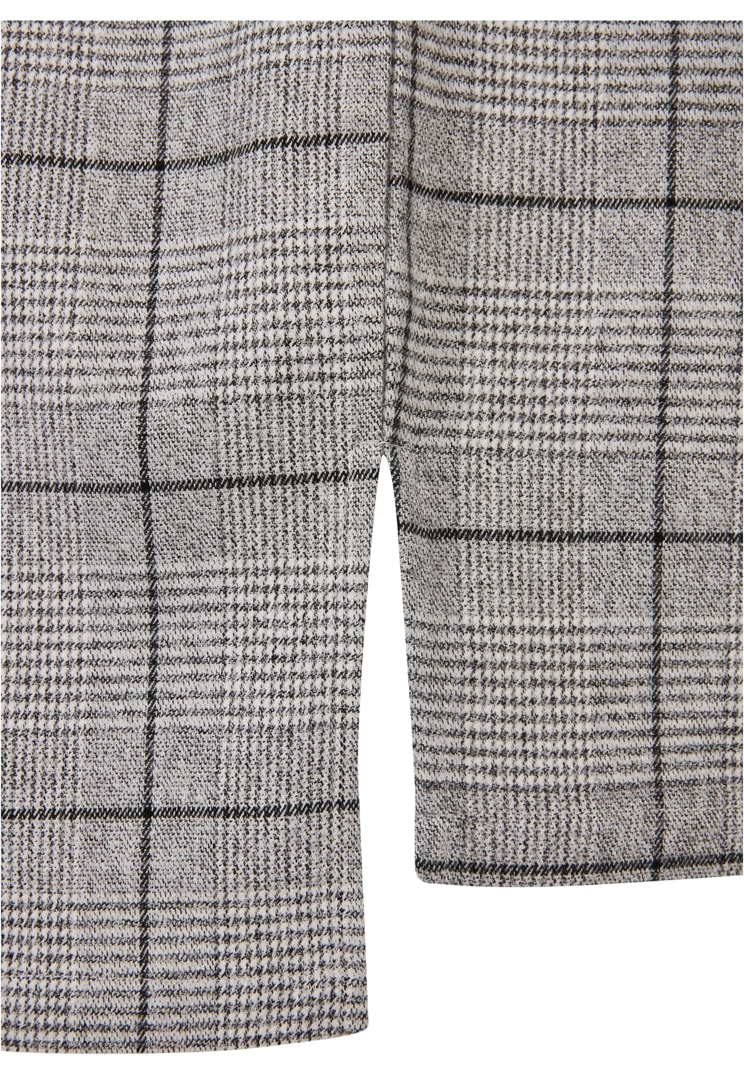 URBAN CLASSICS Langarmhemd »Urban Classics Herren Long Oversized Checked Greyish Shirt«, (1 tlg.)
