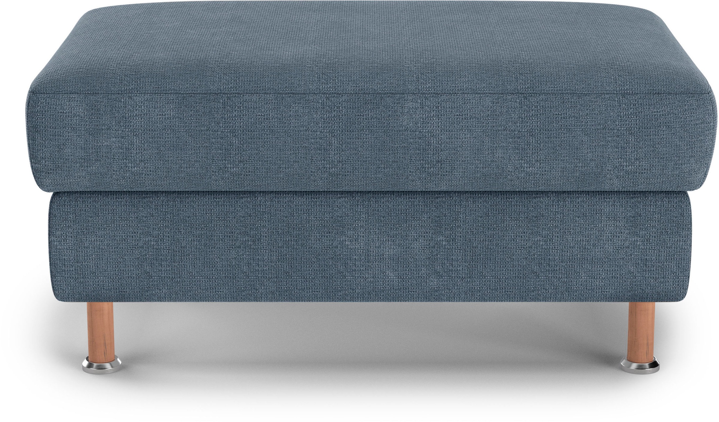 Home affaire Polsterhocker »Calypso«, Holzfuesse mit Metallteller