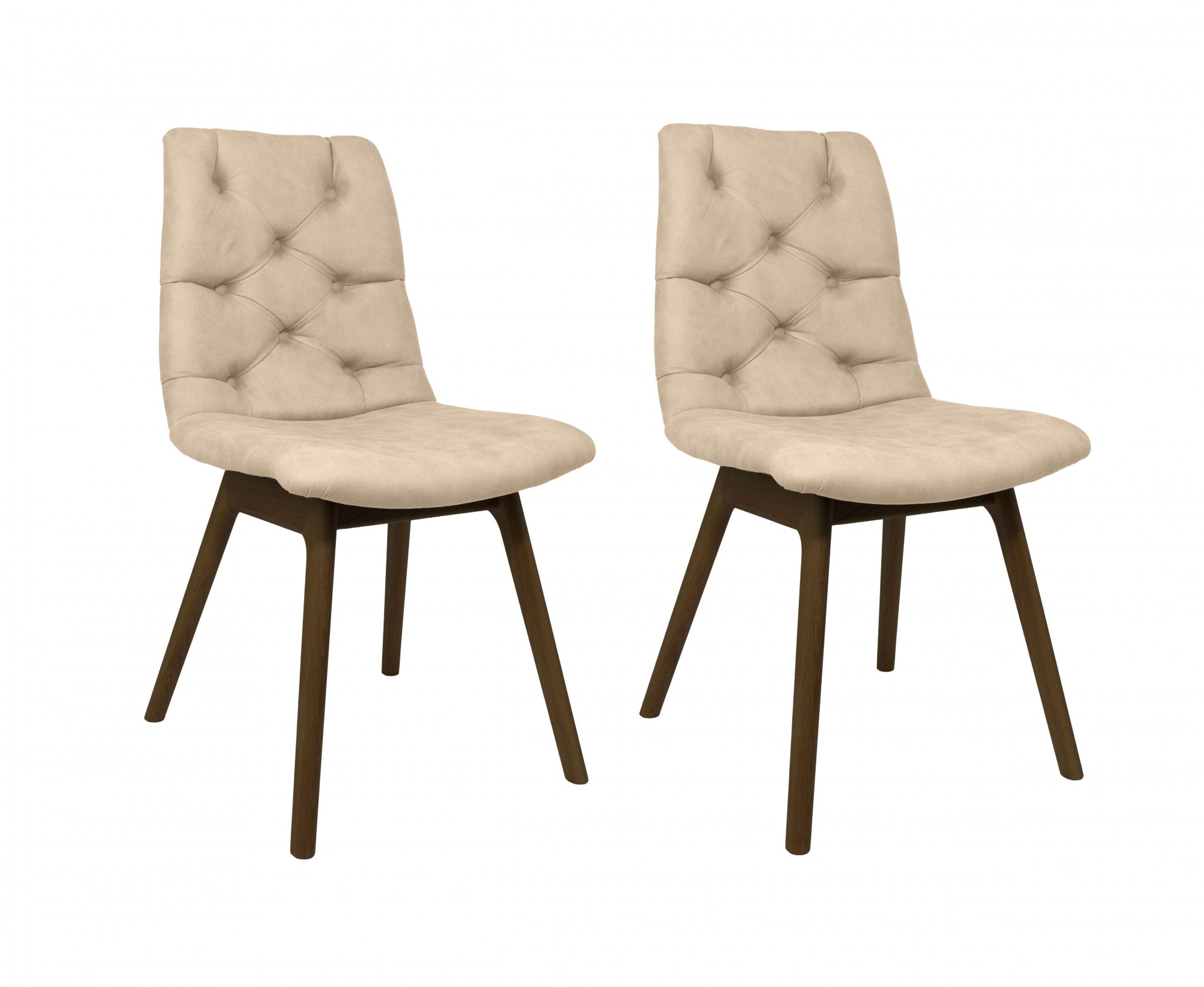 andas Esszimmerstuhl "Ramon", (Set), 2 St., Microfaser, mit Massivholzbeine günstig online kaufen