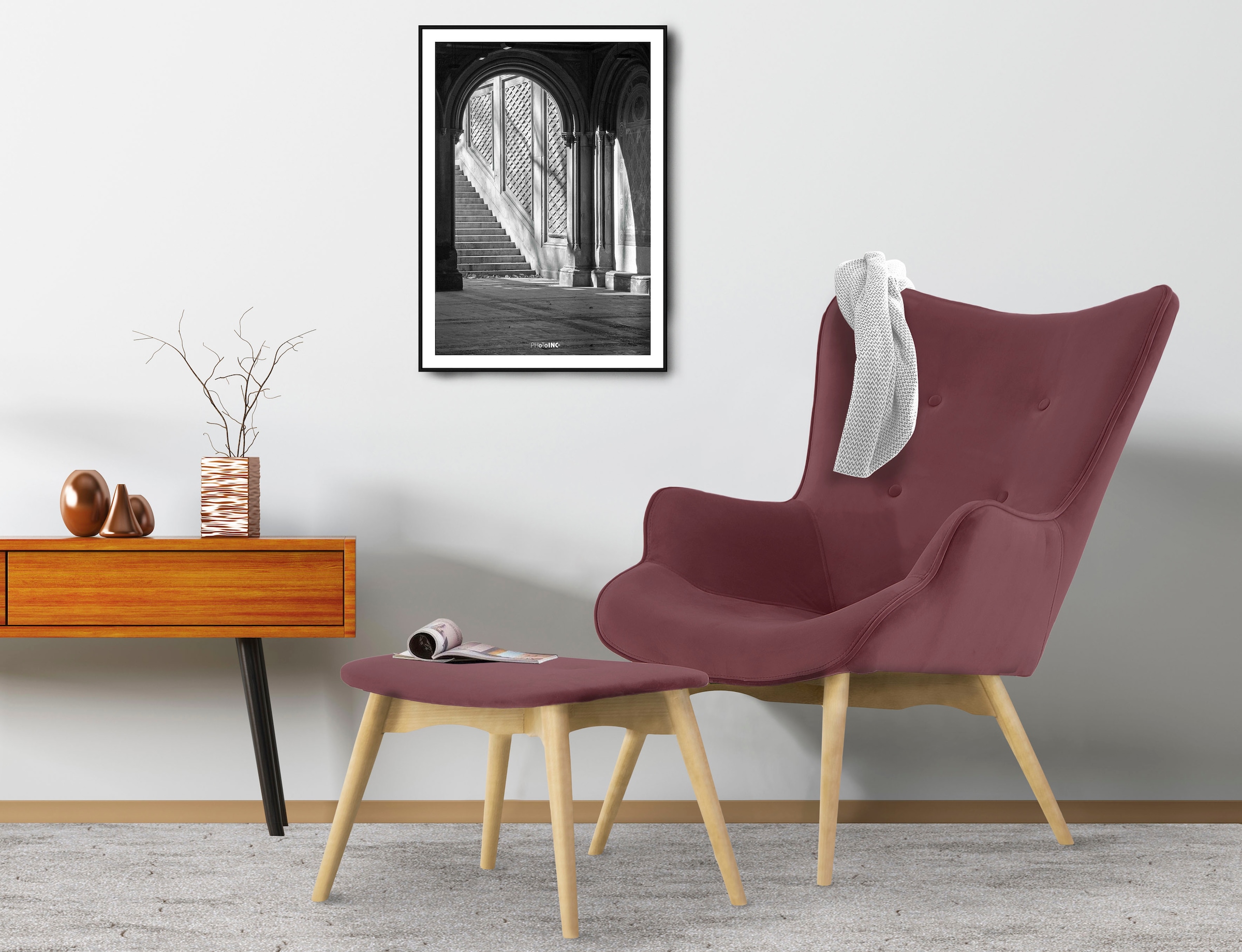 Home affaire Sessel "Egense" wahlweise mit oder ohne Hocker günstig online kaufen