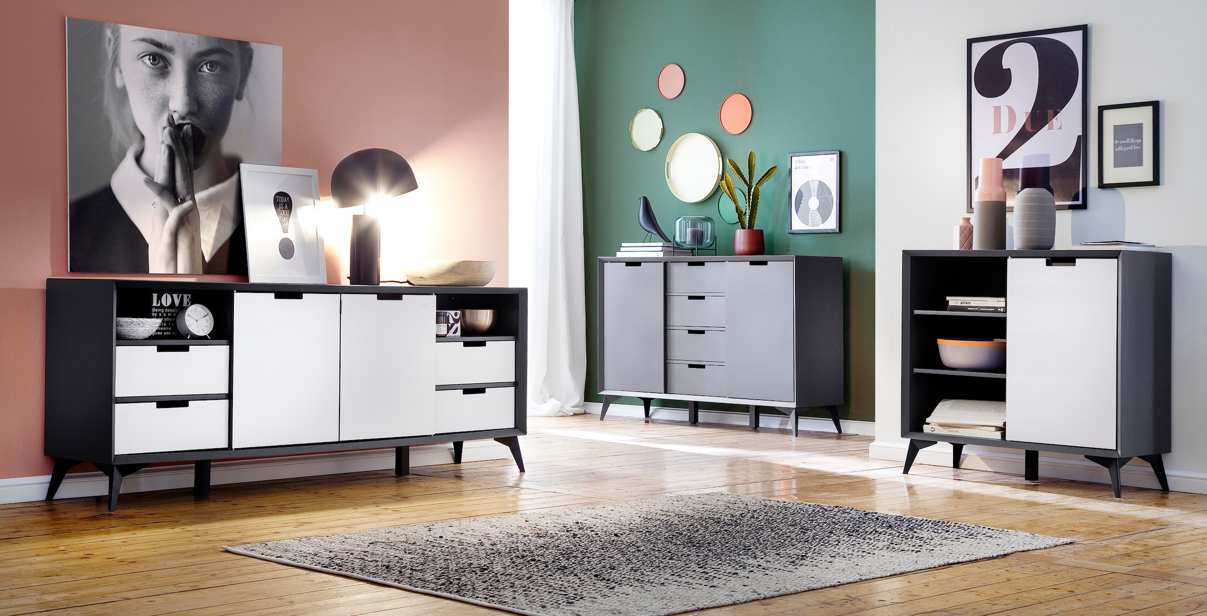 MCA furniture Sideboard "Netanja", Breite ca. 180 cm günstig online kaufen