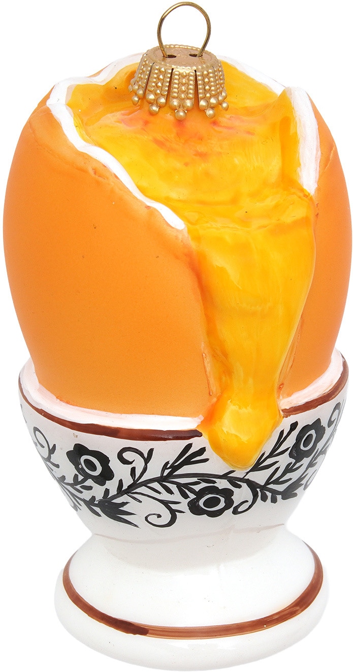 Krebs Glas Lauscha Christbaumschmuck »Frühstücksei« Glas, 1 Stück