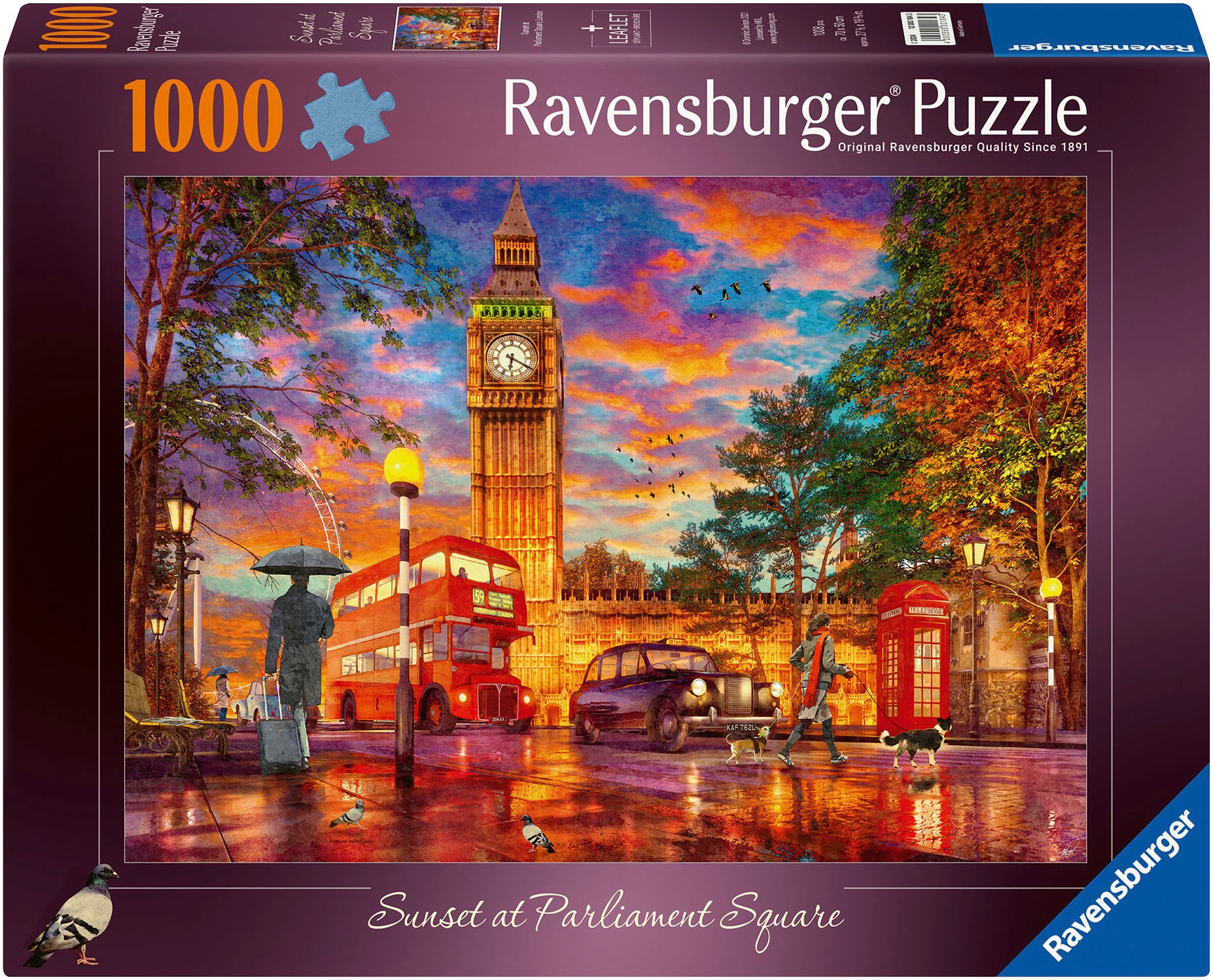 Ravensburger Puzzle »Sonnenuntergang in London«, Made in Germany